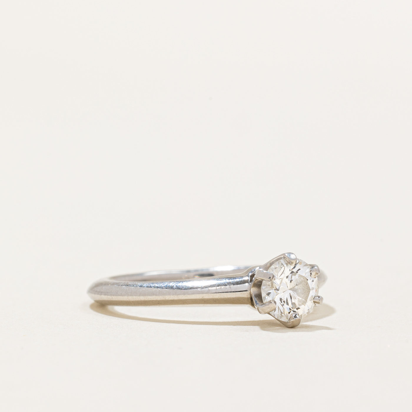 'Tiffany & Co.' Solitaire Diamond Platinum Ring | 0.45ct | SZ 5