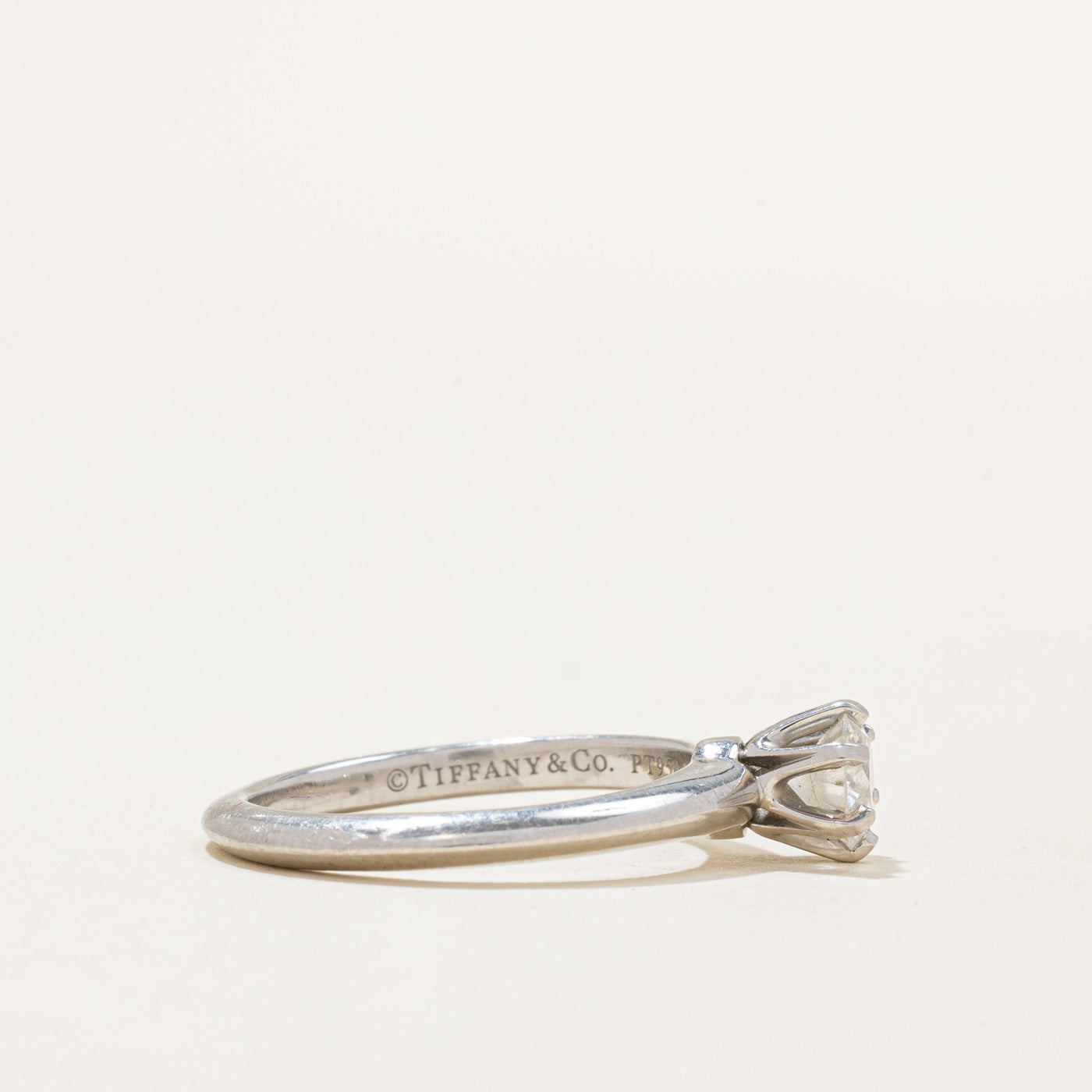'Tiffany & Co.' Solitaire Diamond Platinum Ring | 0.45ct | SZ 5