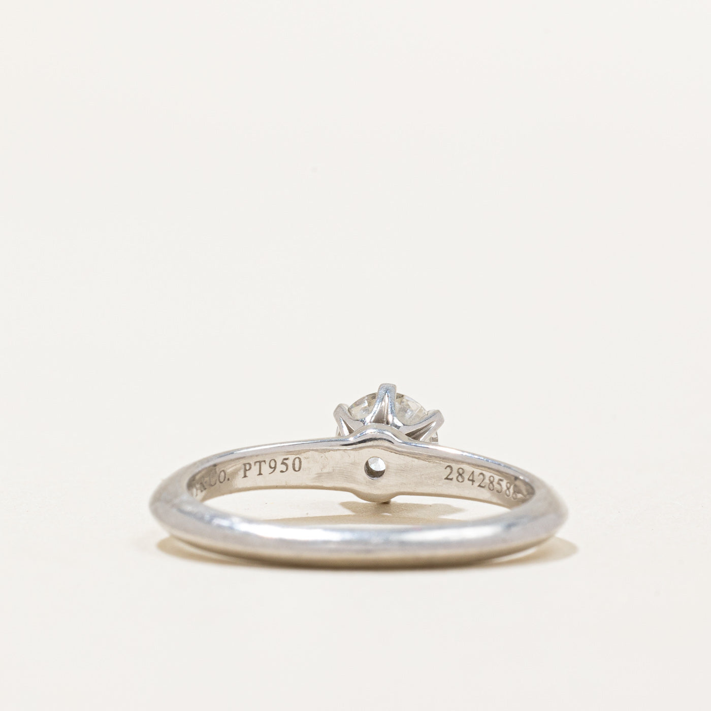 'Tiffany & Co.' Solitaire Diamond Platinum Ring | 0.45ct | SZ 5
