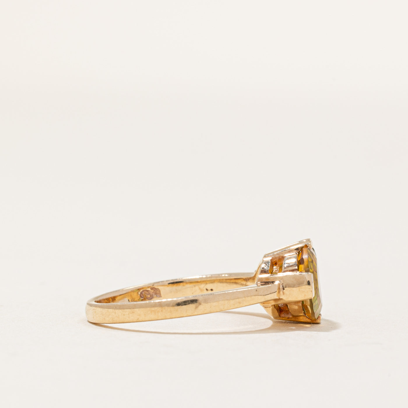 Bague Citrine et Péridot | 1,50 ct | Taille 5,25 |