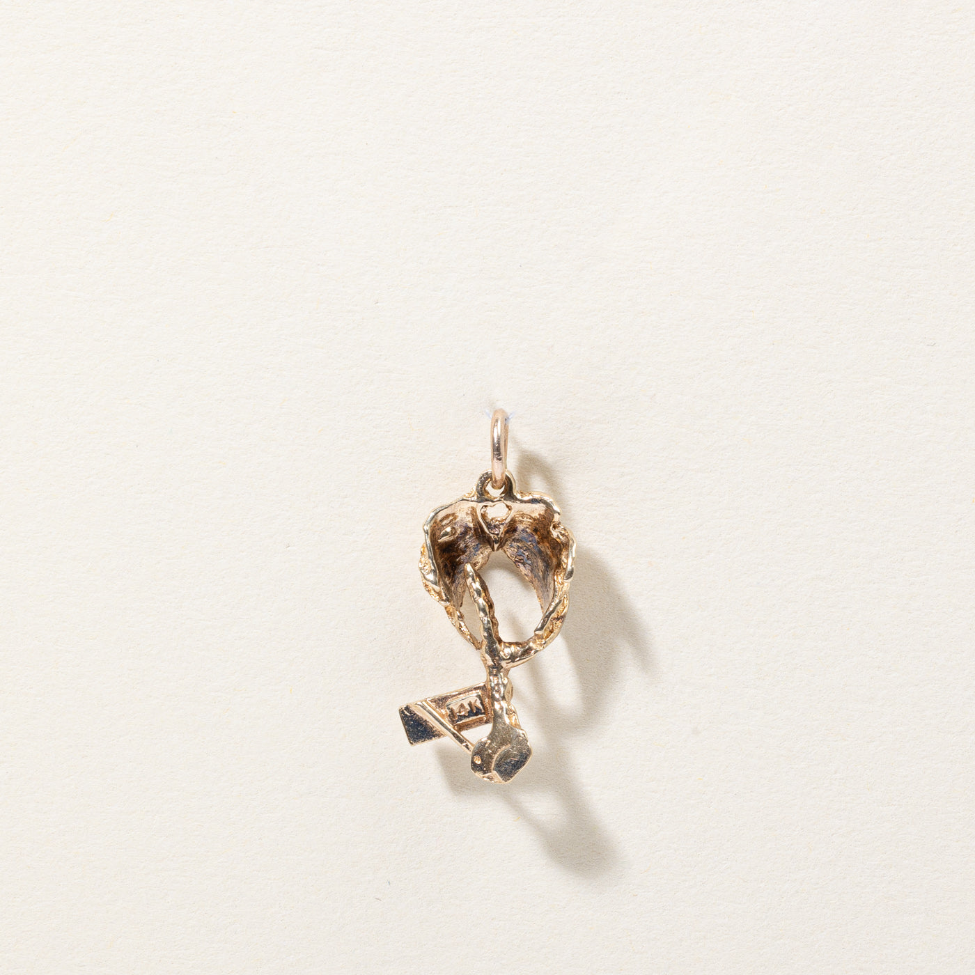 14k Yellow Gold Florida Palm Tree Charm