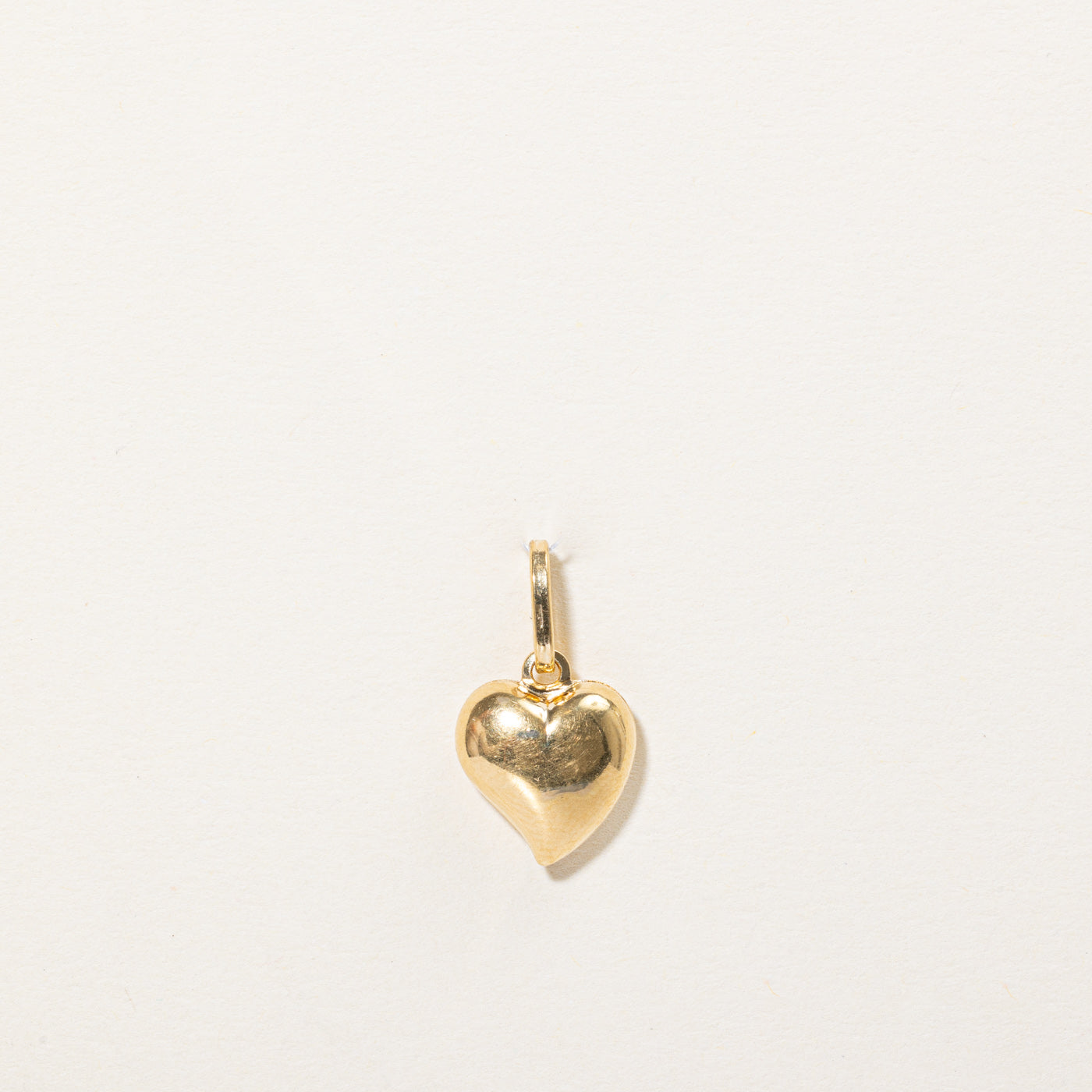 Italian 18k Yellow Gold Heart Charm