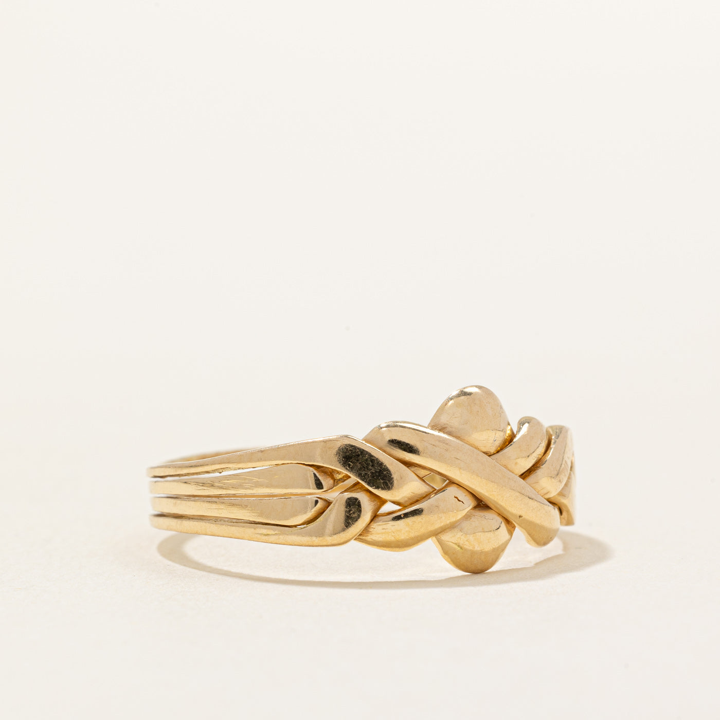 Bague puzzle en or jaune 18 carats | Taille 10,25 |