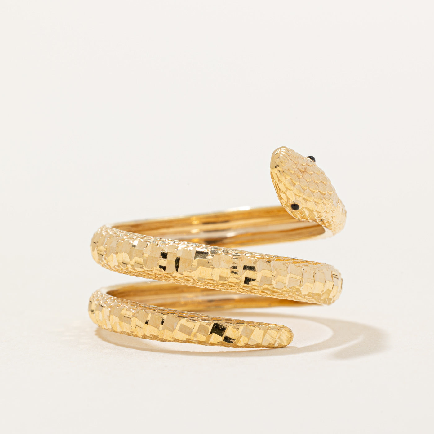 Glass Eye Coiled Snake Ring | SZ 8.75 |