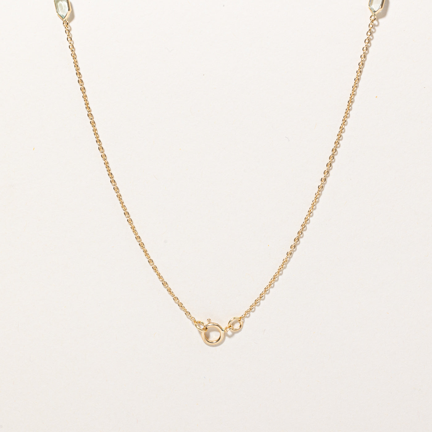 Vintage Lozenge Cut Aquamarine Necklace | 4.63ctw | 18" |