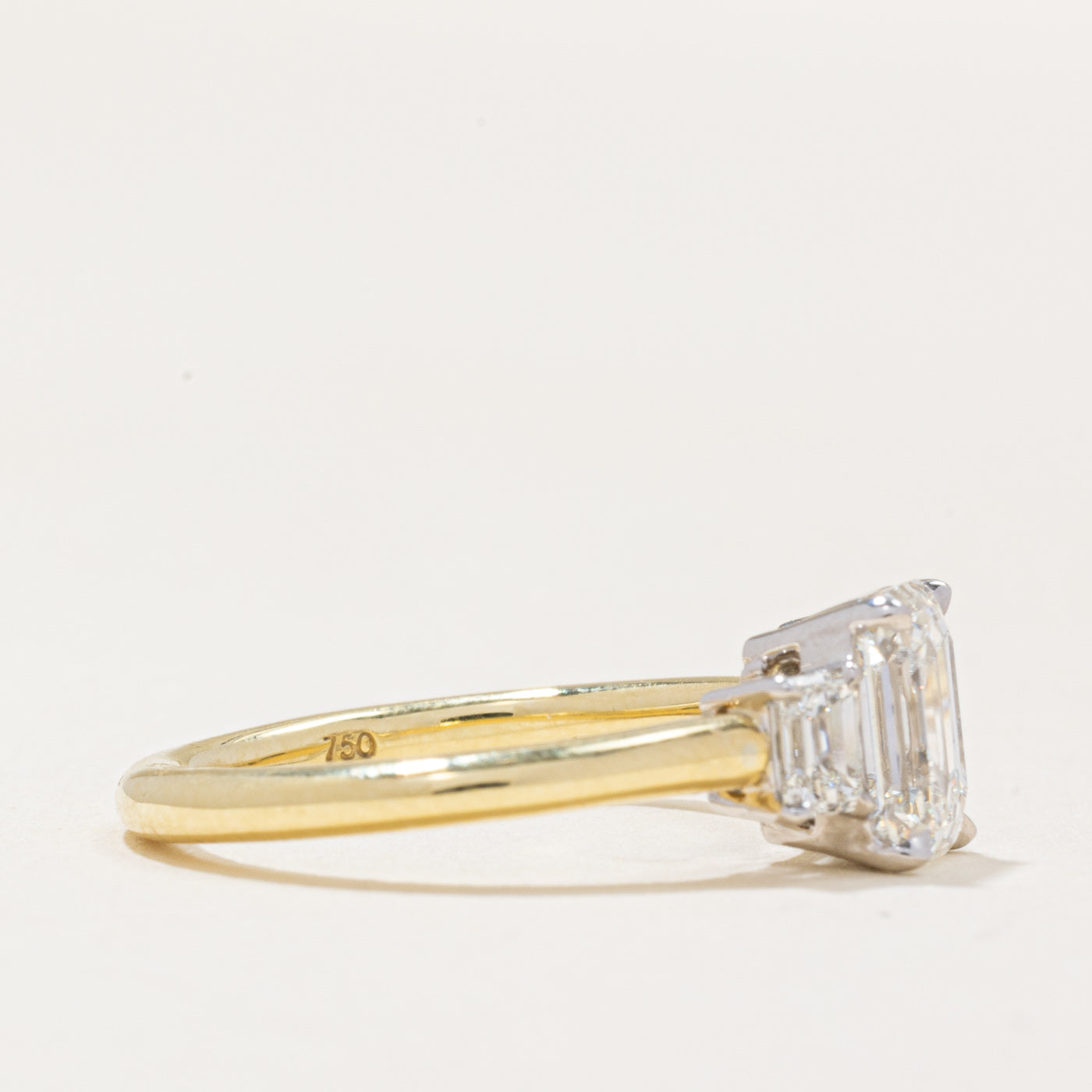 GIA-graded Emerald-cut Diamond Engagement Ring | 1.60ct IF G Ex/VG | 0.43ctw | SZ 6.25 |