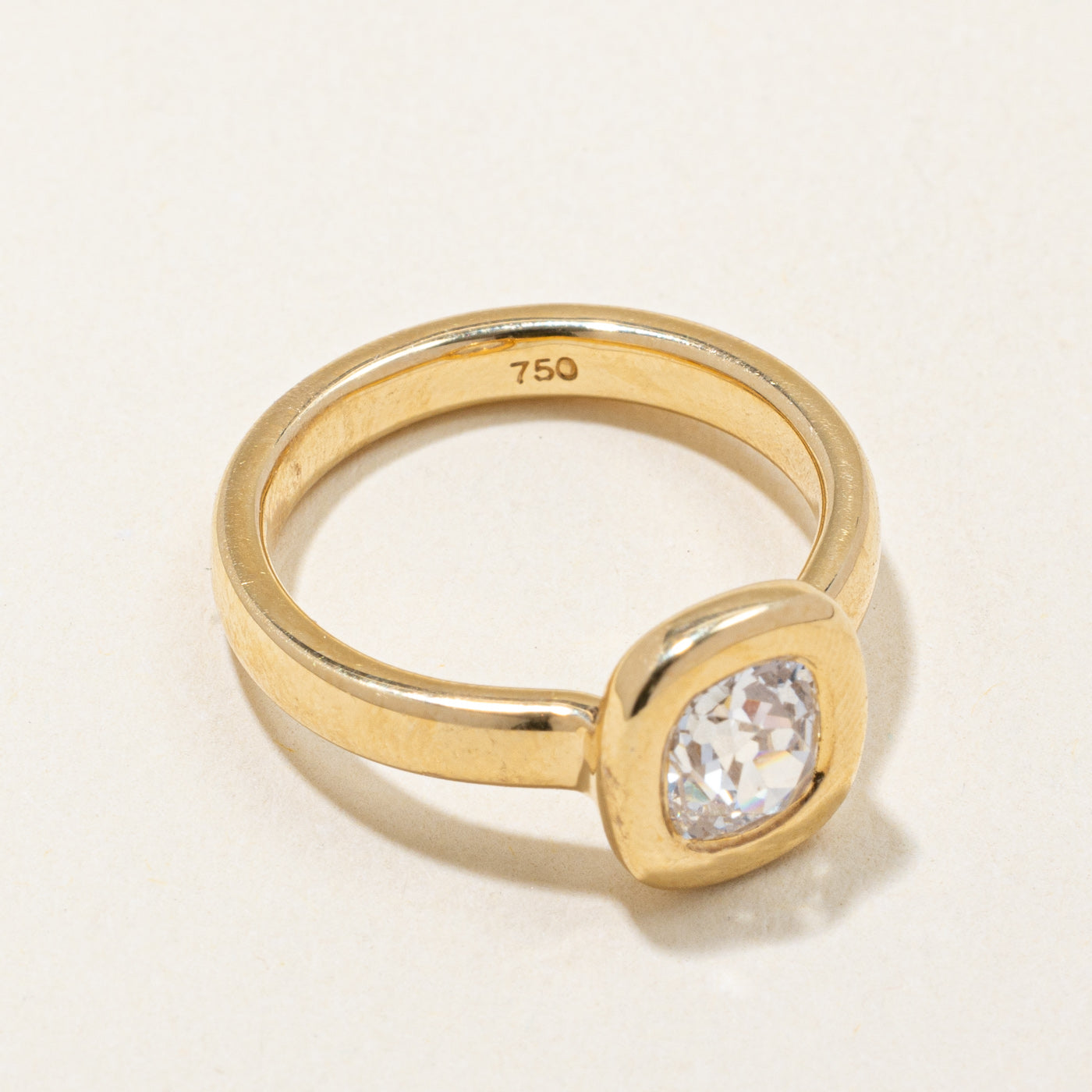 Bague de fiançailles en diamant taille ancienne certifiée GIA | 1,17 ct VS2 E | Taille 6,25 |