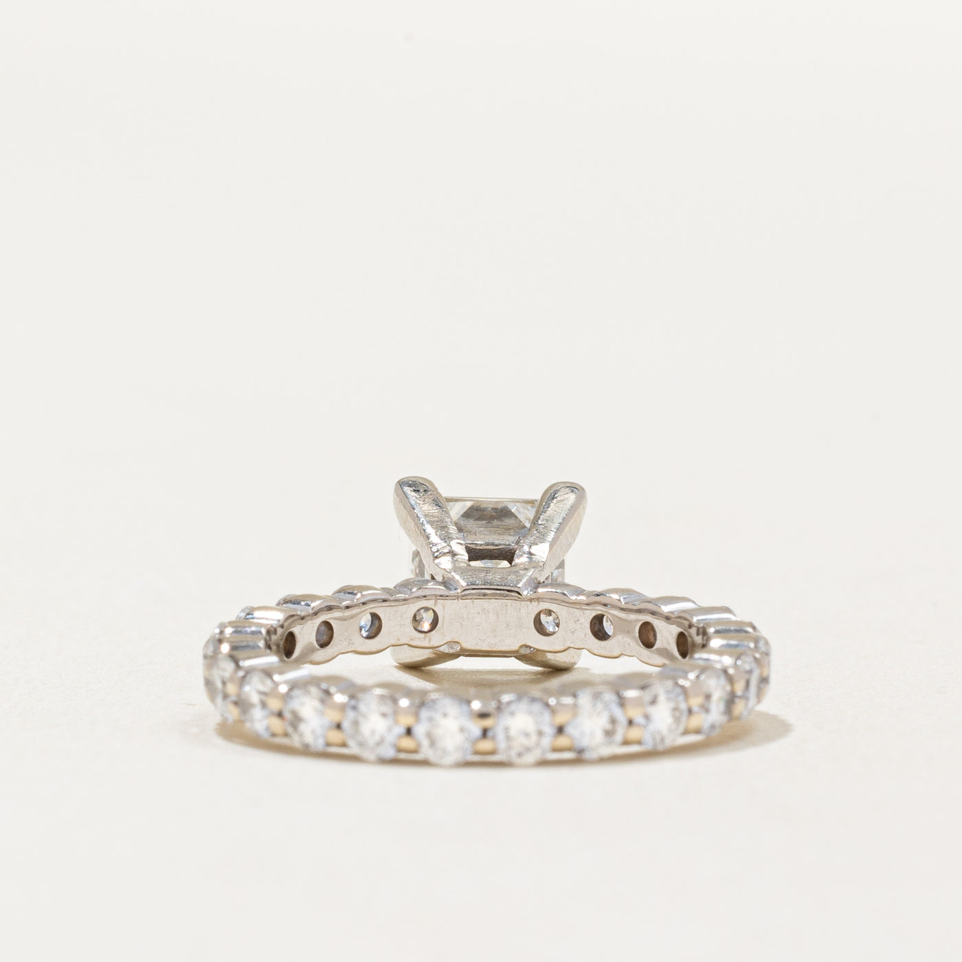Princess Cut Diamond Engagement Ring | 1.21ct SI1 G | 0.16ctw | SZ 5 |