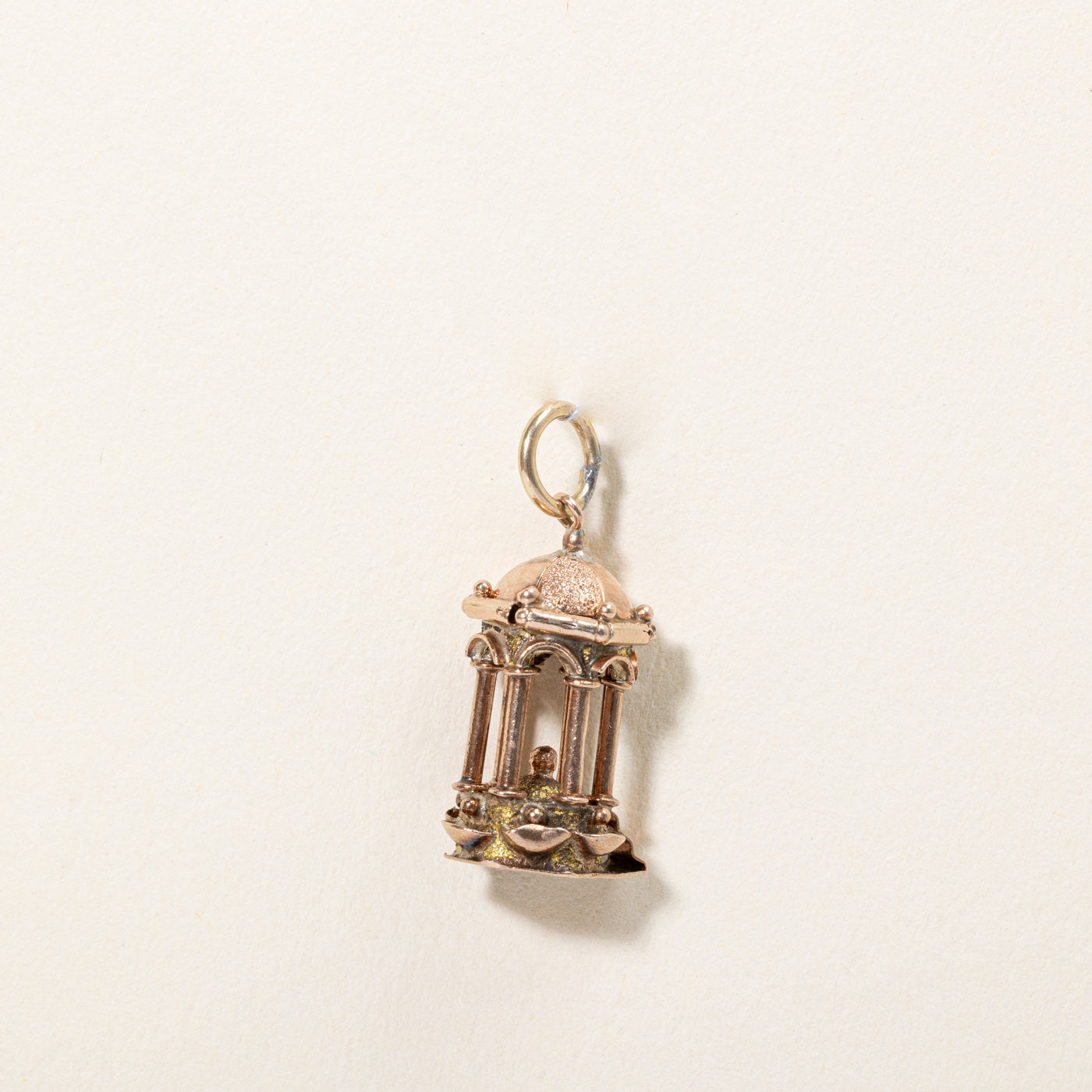 Breloque Gazebo en or rose 14 carats