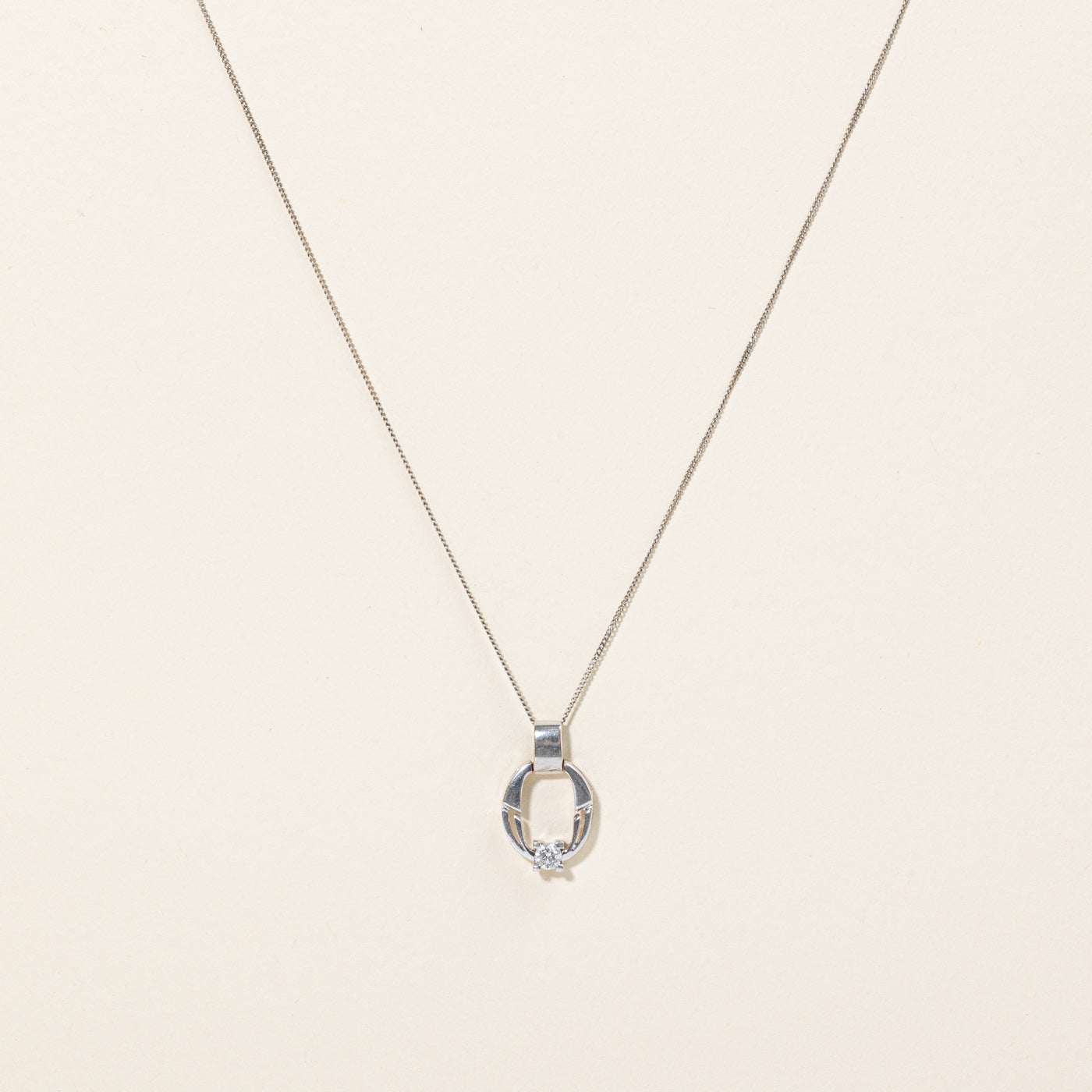 Diamond Pendant & Necklace | 0.18ct | 18" |