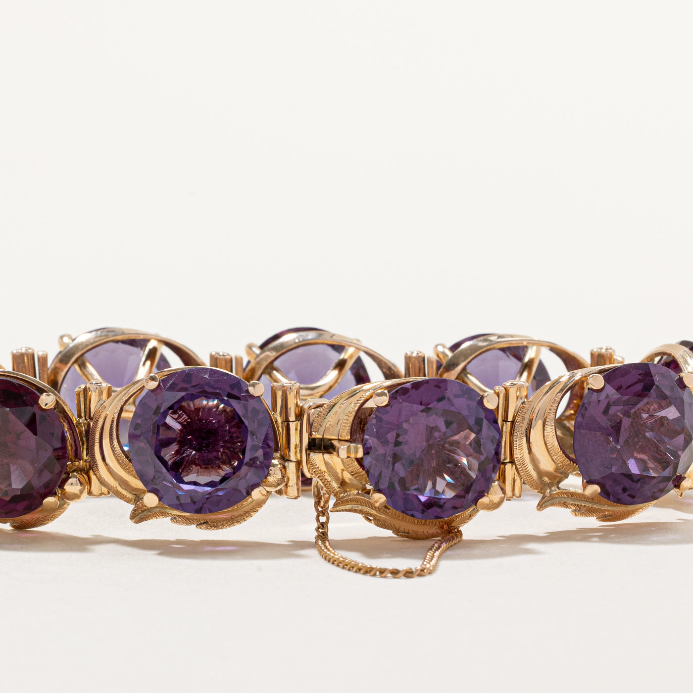 Synthetic Colour Change Sapphire Bracelet | 100.00ctw | 7" |