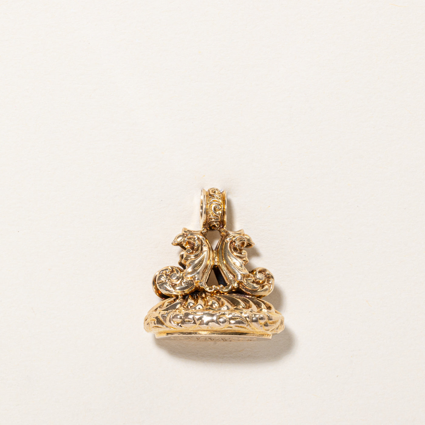 Vintage 14k Yellow Gold Initial Watch Fob