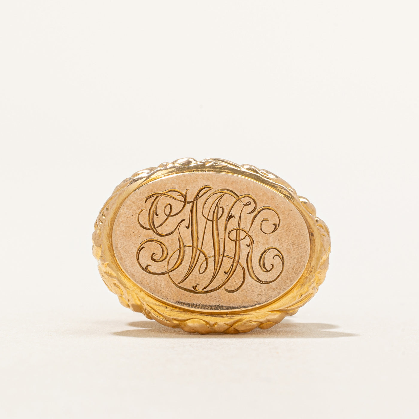 Vintage 14k Yellow Gold Initial Watch Fob