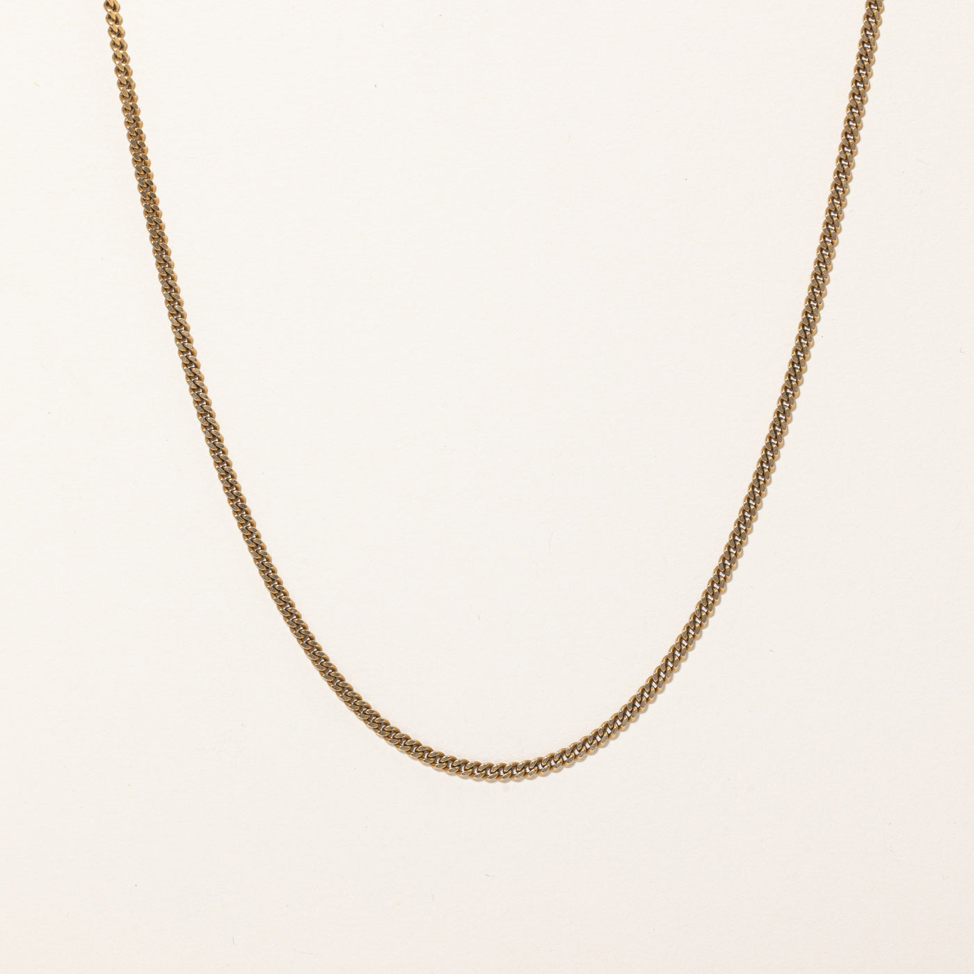 10k Yellow Gold Curb Link Chain | 19" |
