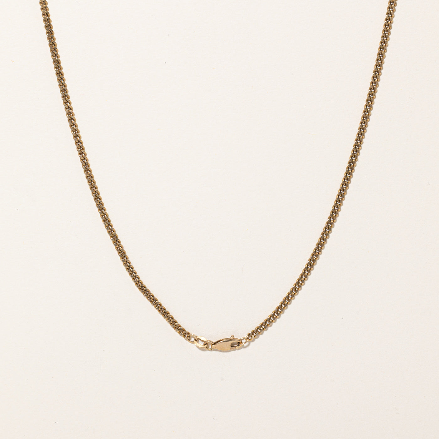 10k Yellow Gold Curb Link Chain | 19" |