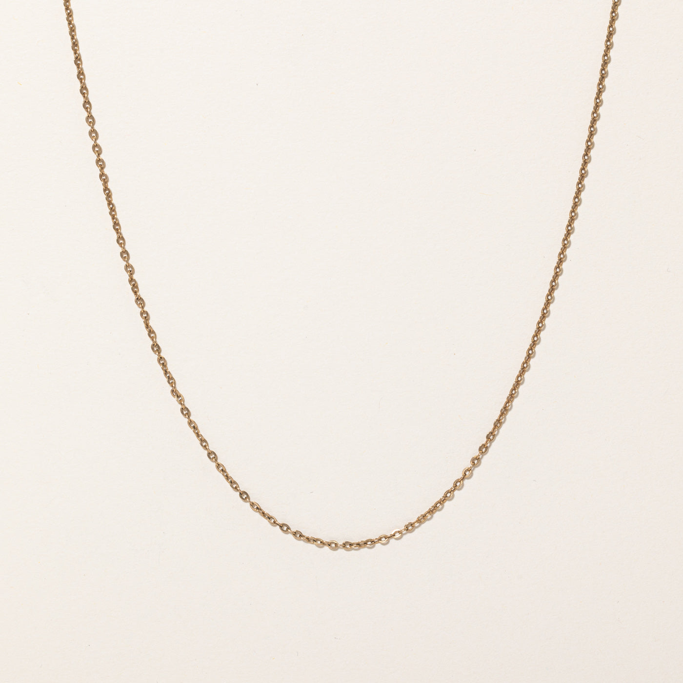 10k Yellow Gold Oval Cable Chain | 21" |