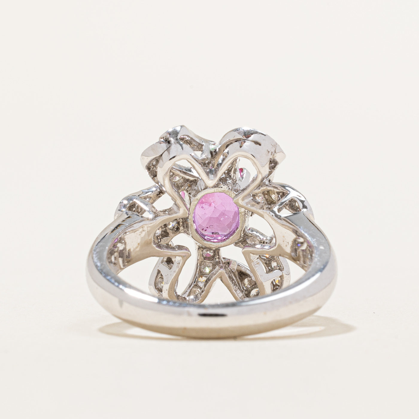 Pink Sapphire & Diamond Cocktail Ring | 1.50ct, 0.39ctw | SZ 6.25 |
