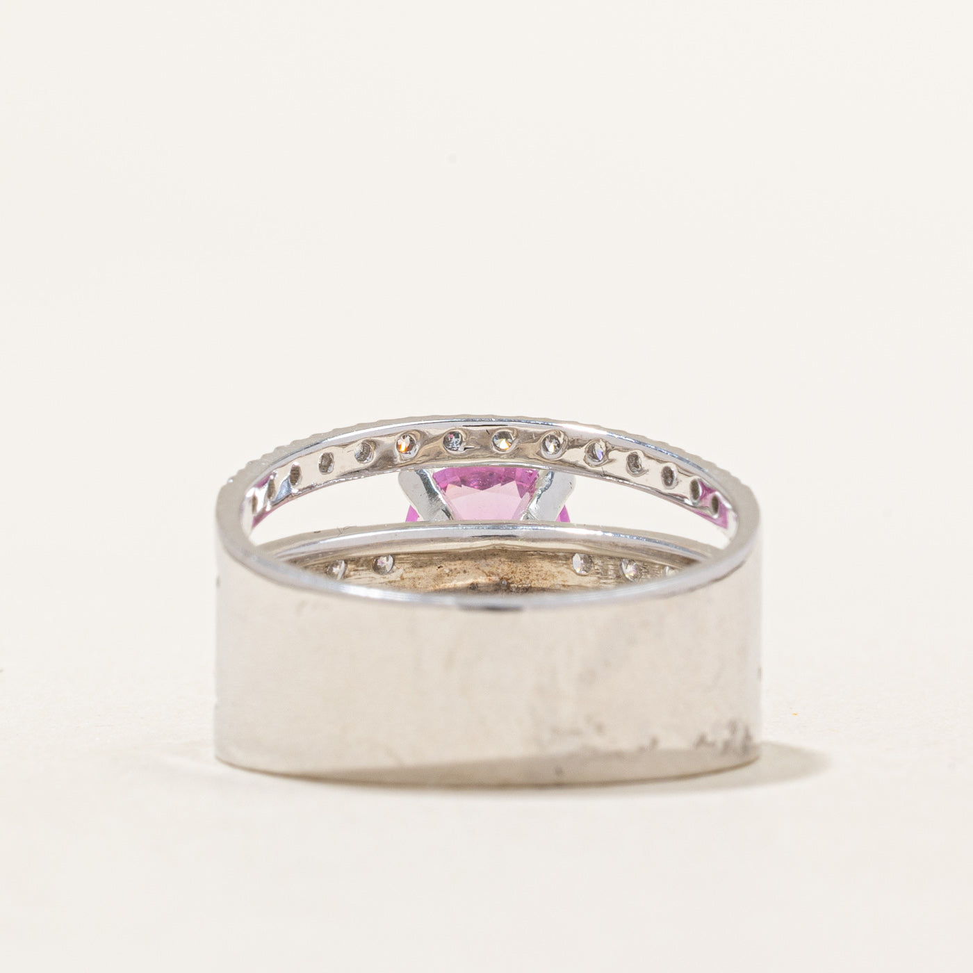 Pink Sapphire & Diamond Cocktail Ring | 0.73ct, 0.43ctw | SZ 5 |
