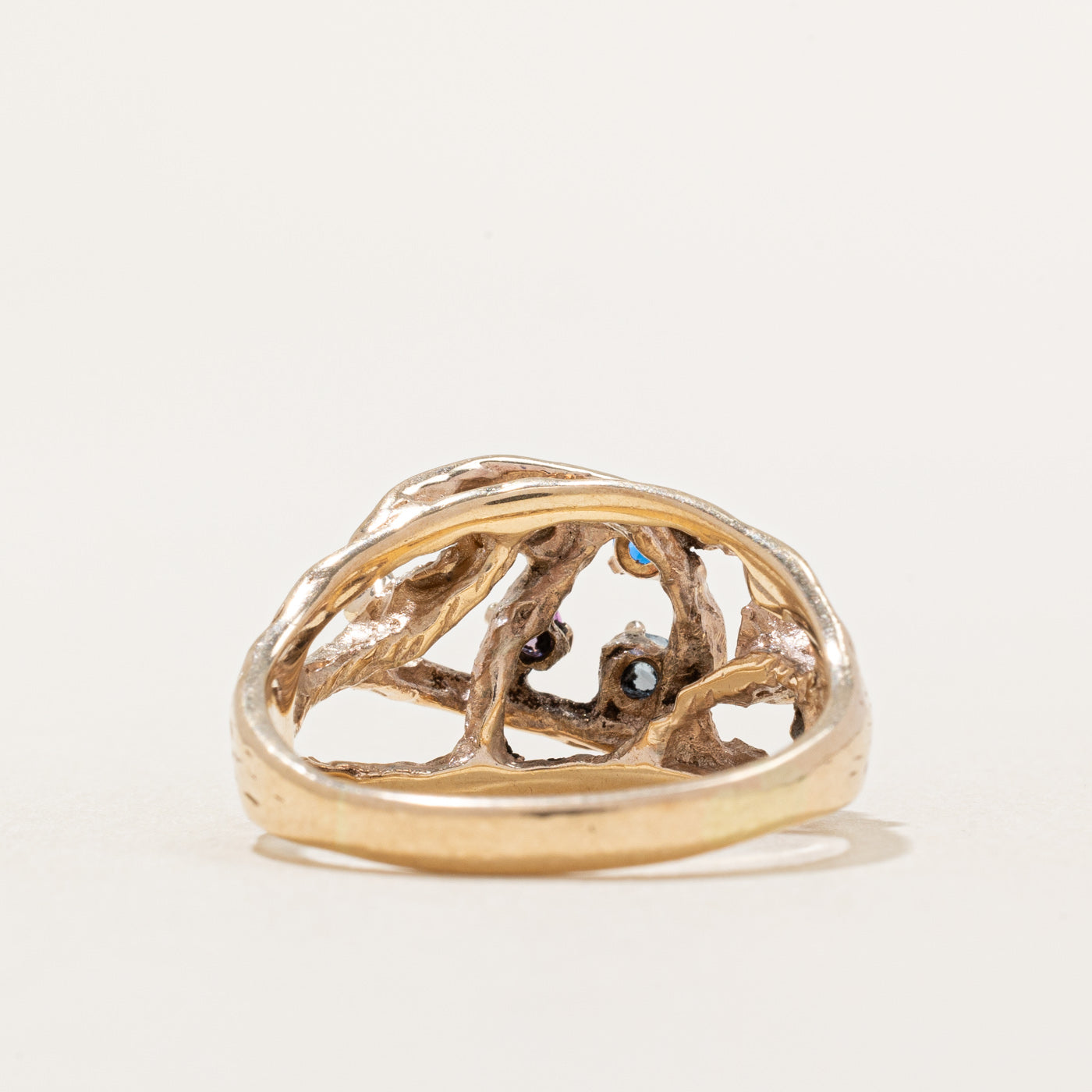Mixed Synthetic Gemstone Ring | 0.10ctw | SZ 7.5 |