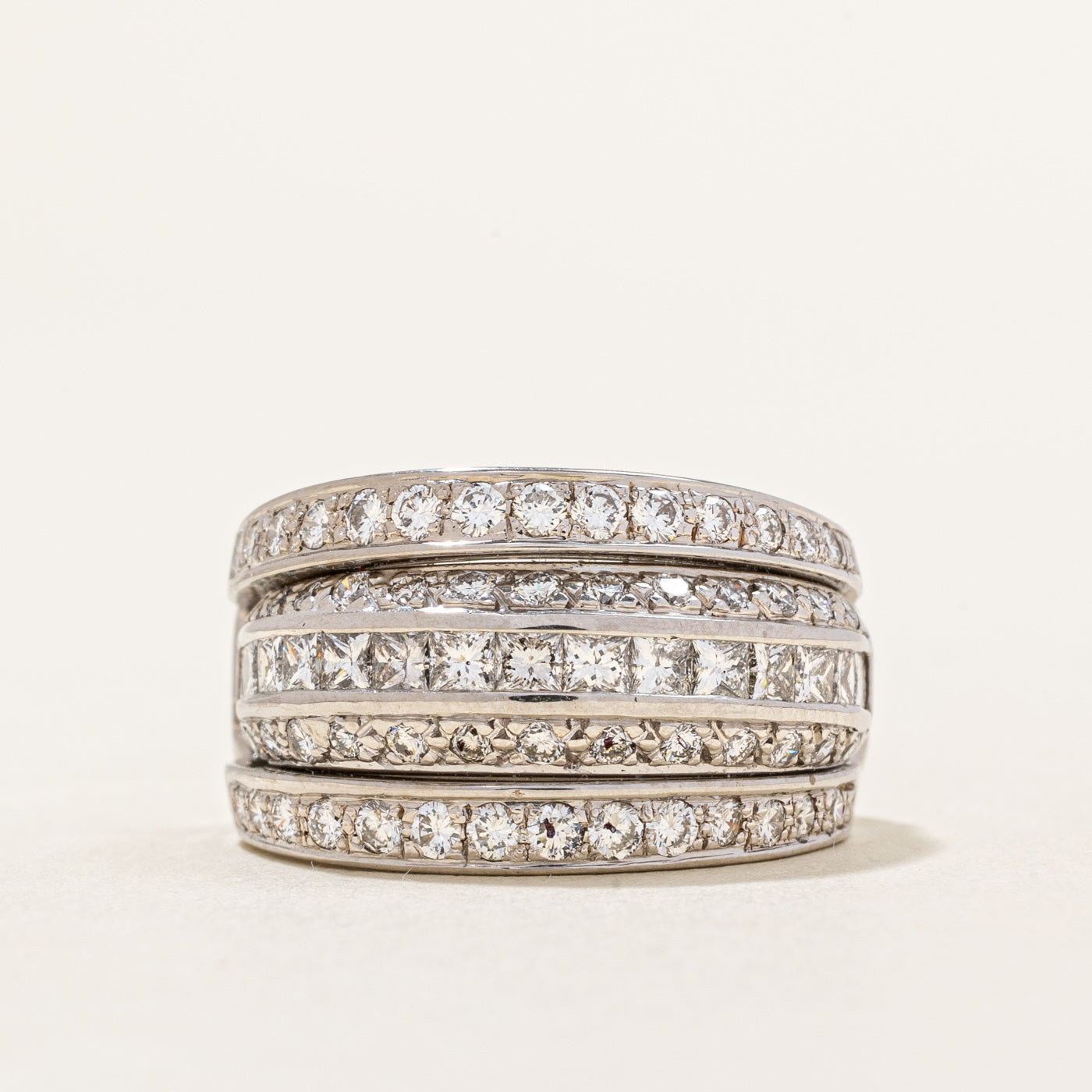 Diamond Cocktail Ring | 1.69ctw | SZ 5.25 |