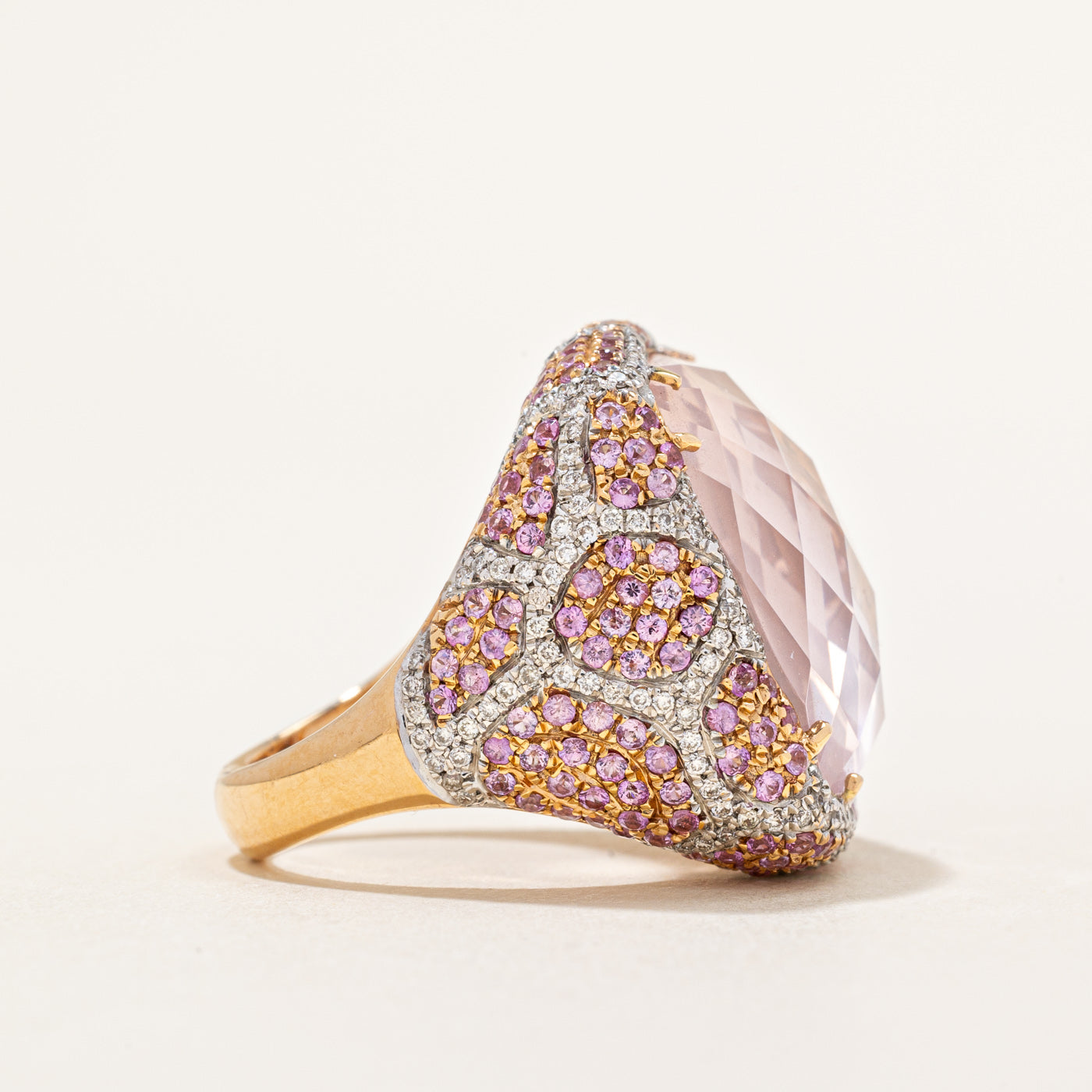 Multi Gem Large Cocktail Ring | 24.14ctw | SZ 7 |