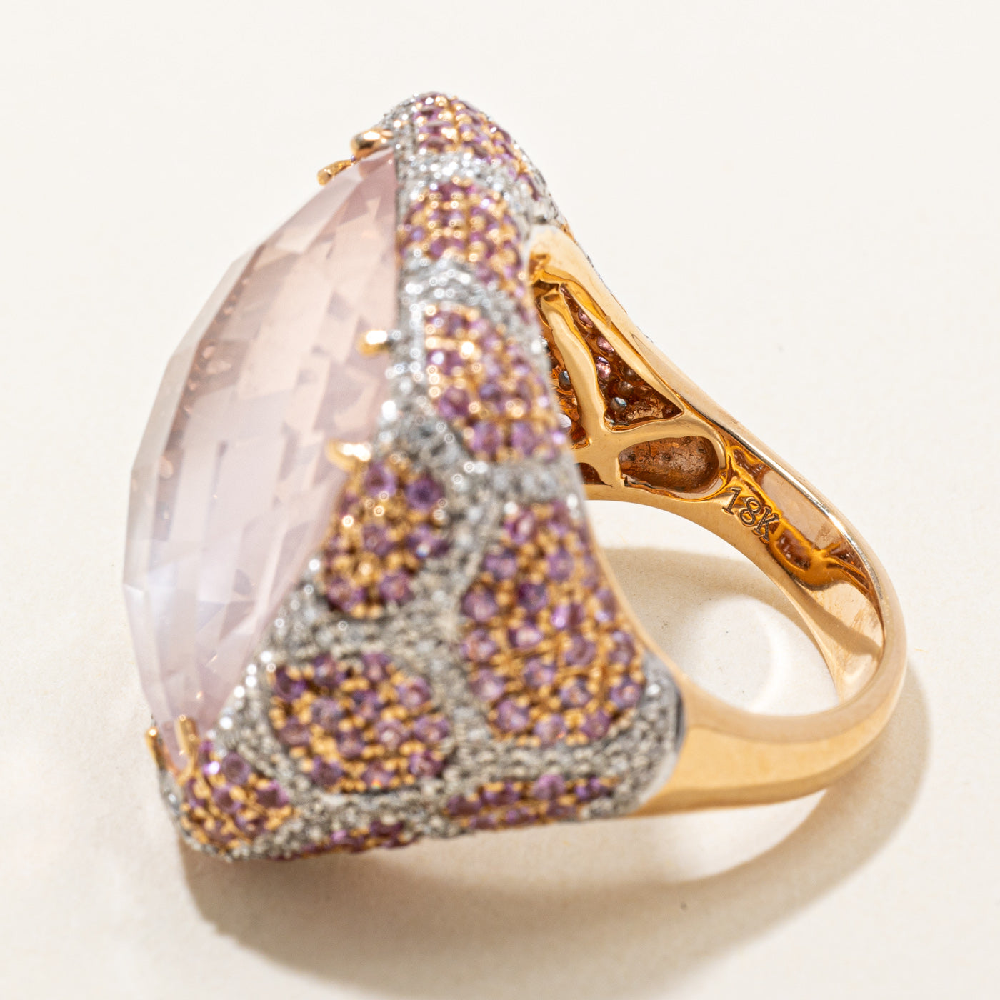 Multi Gem Large Cocktail Ring | 24.14ctw | SZ 7 |