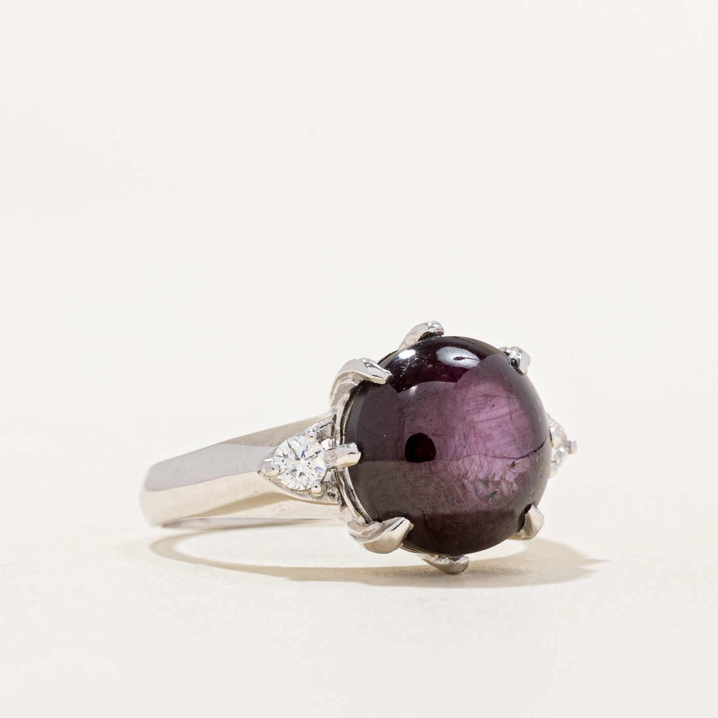 Star Ruby & Diamond Cocktail Ring | 8.39ct, 0.12ctw | SZ 6.25 |