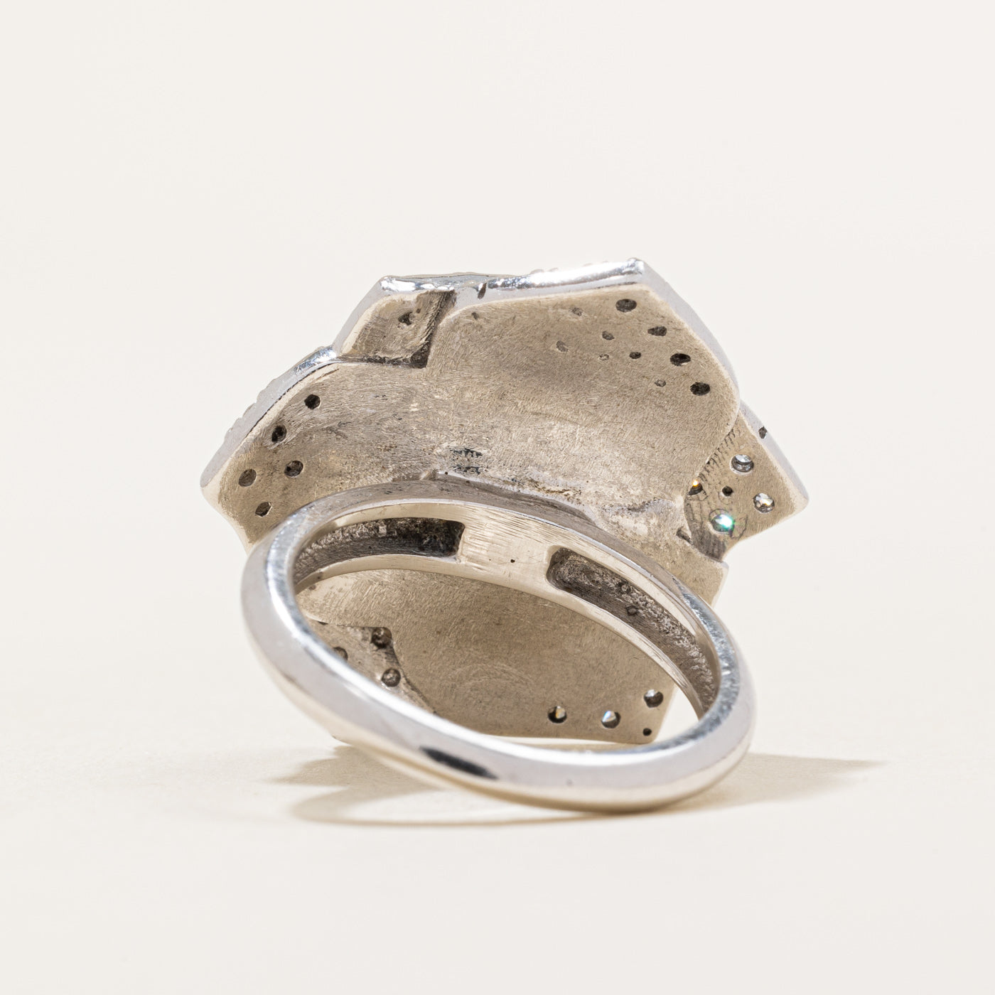 Pave Set Diamond Flower Ring | 2.10ctw | SZ 5.25 |