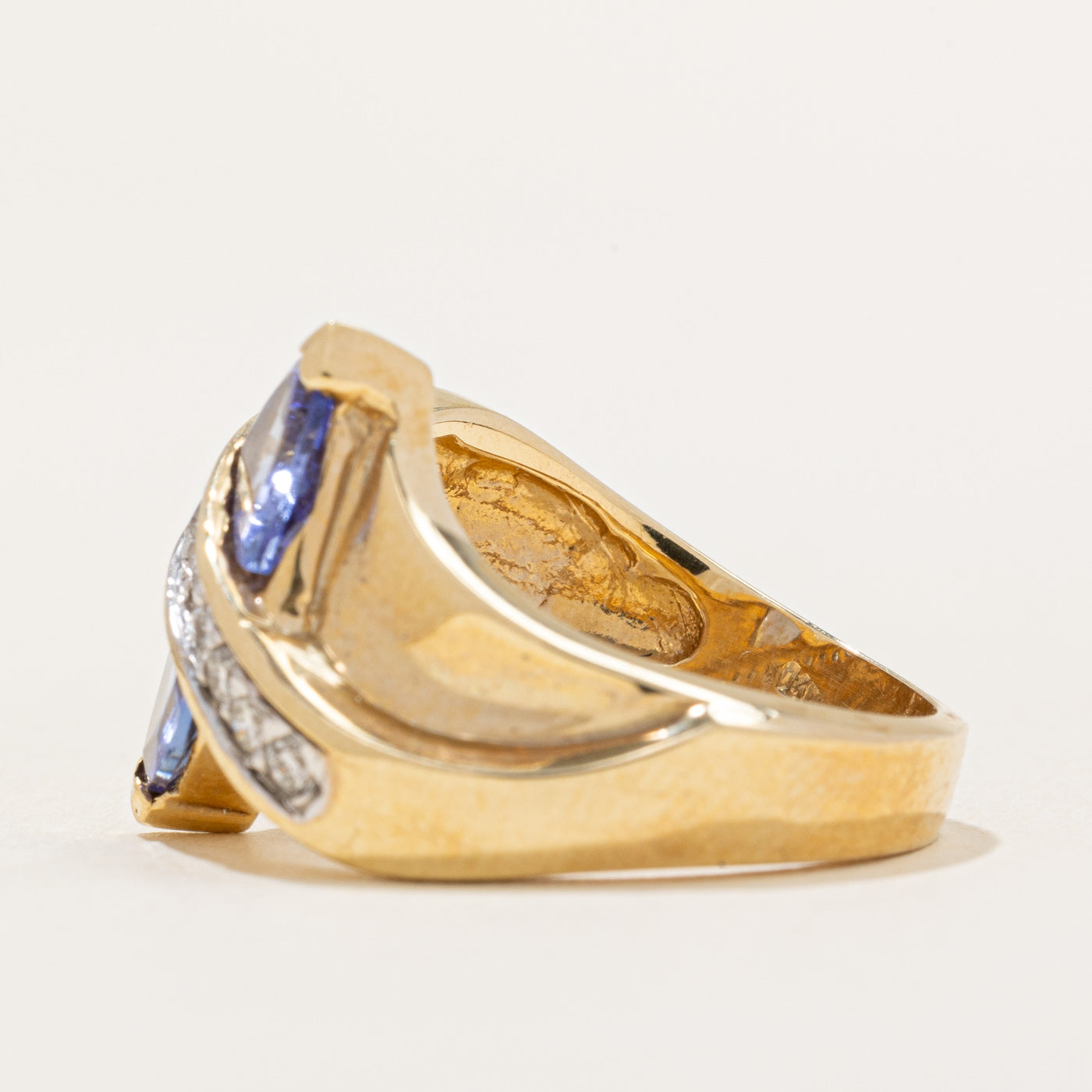 Tanzanite & Diamond Waterfall Ring | 1.34ctw, 0.26ctw | SZ 6.5 |