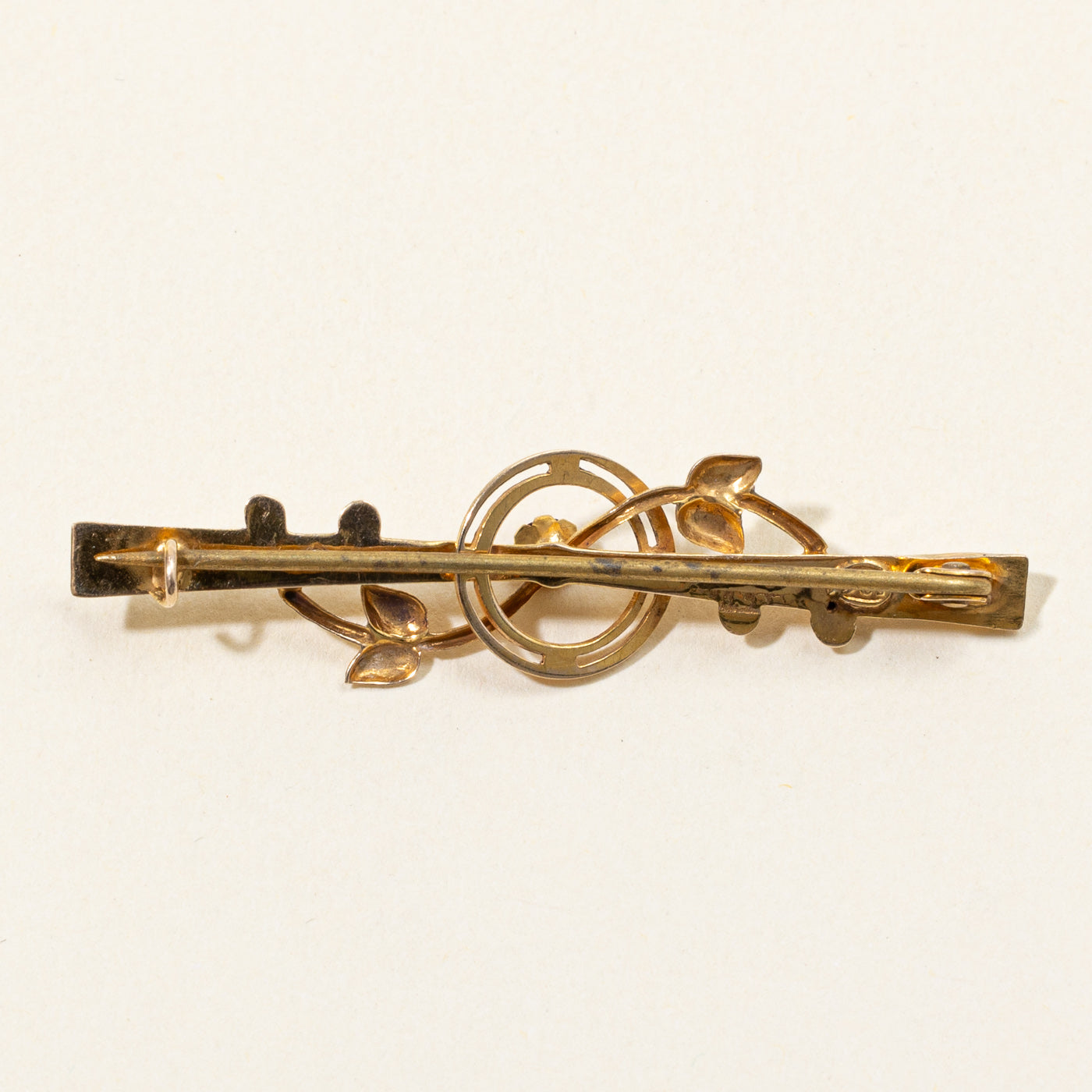 Red Glass Paste Brooch
