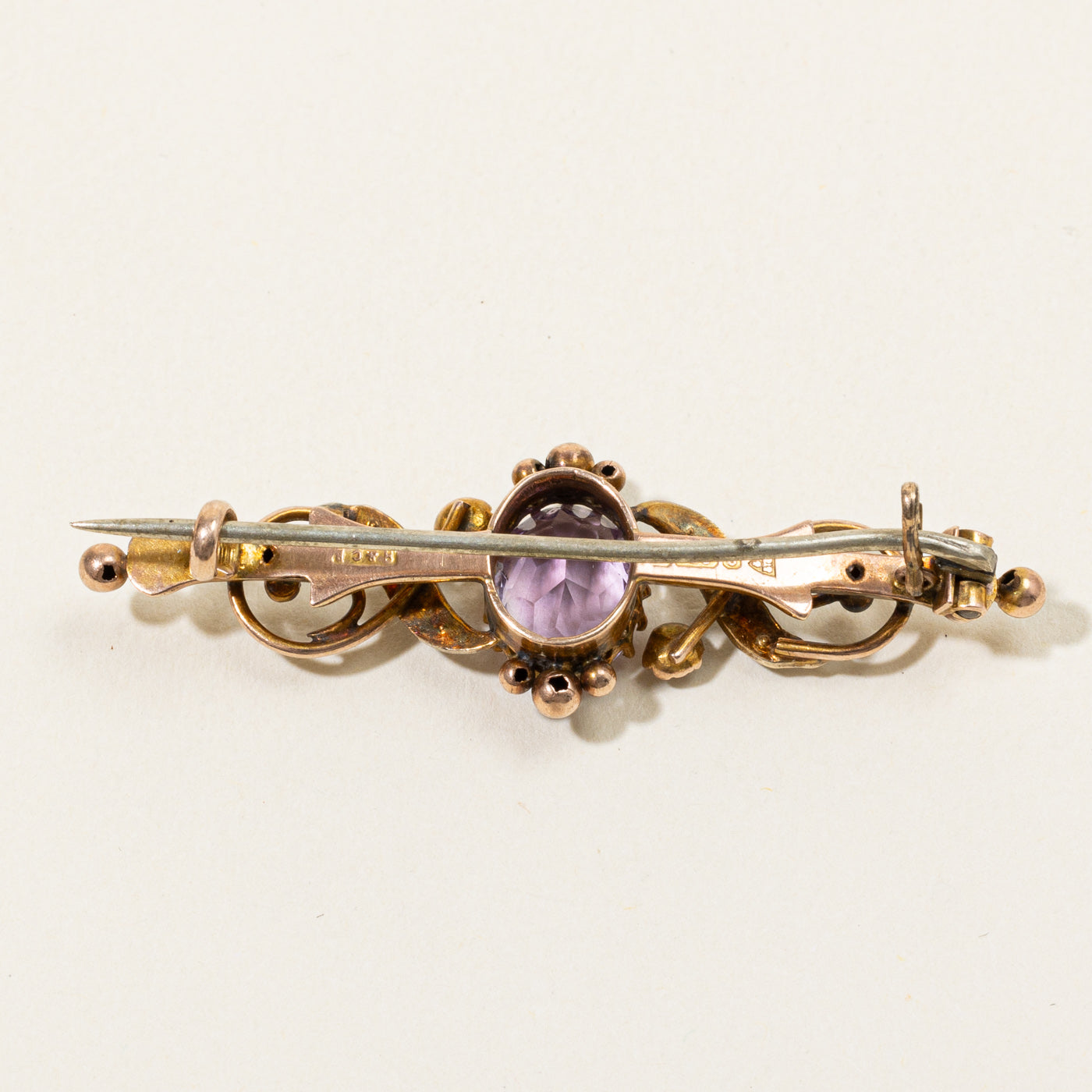 1918 Chester Amethyst & Seed Pearl Brooch | 2.00ct |