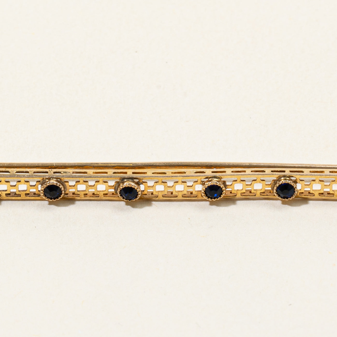 Blue Paste Glass Brooch