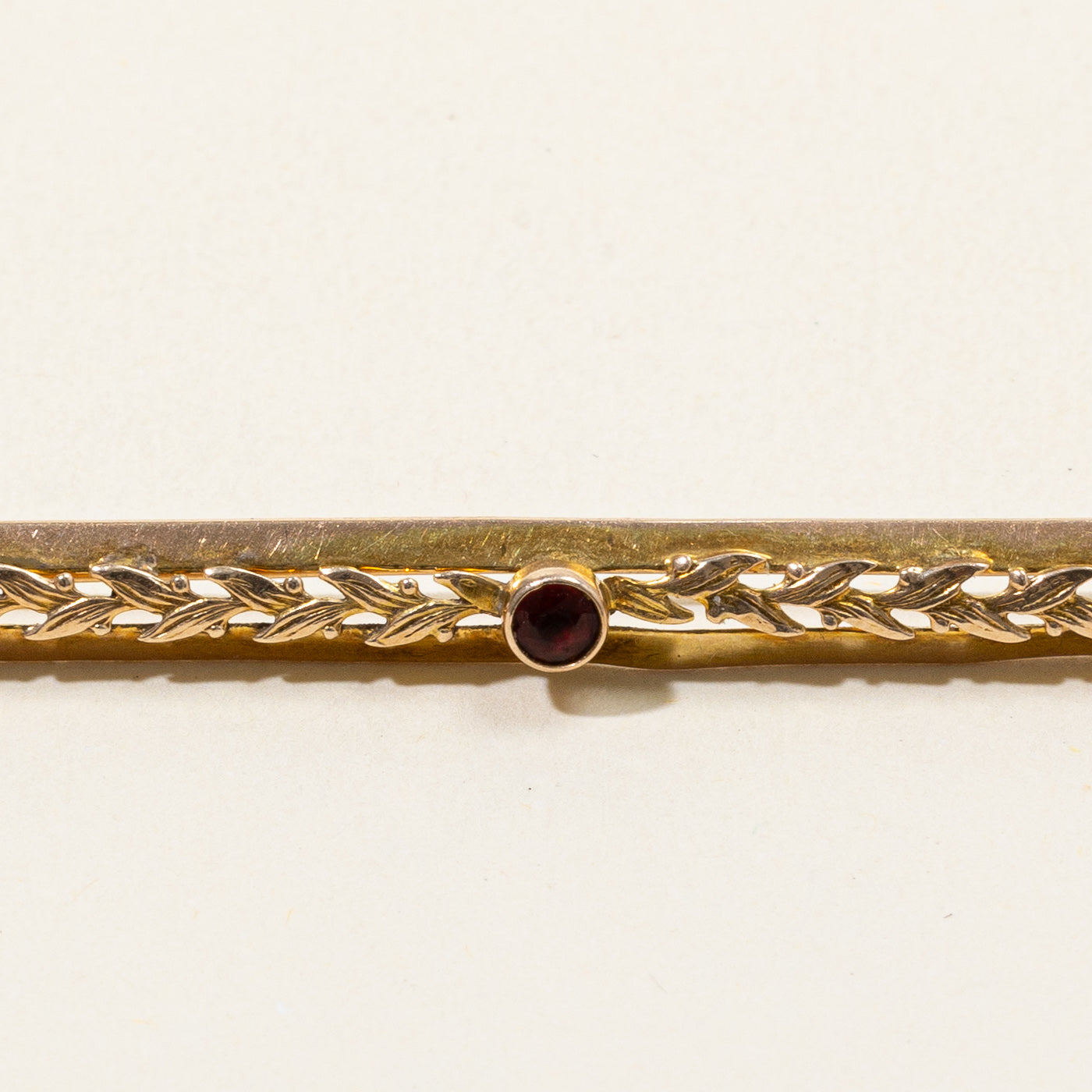 Red Paste Glass Brooch