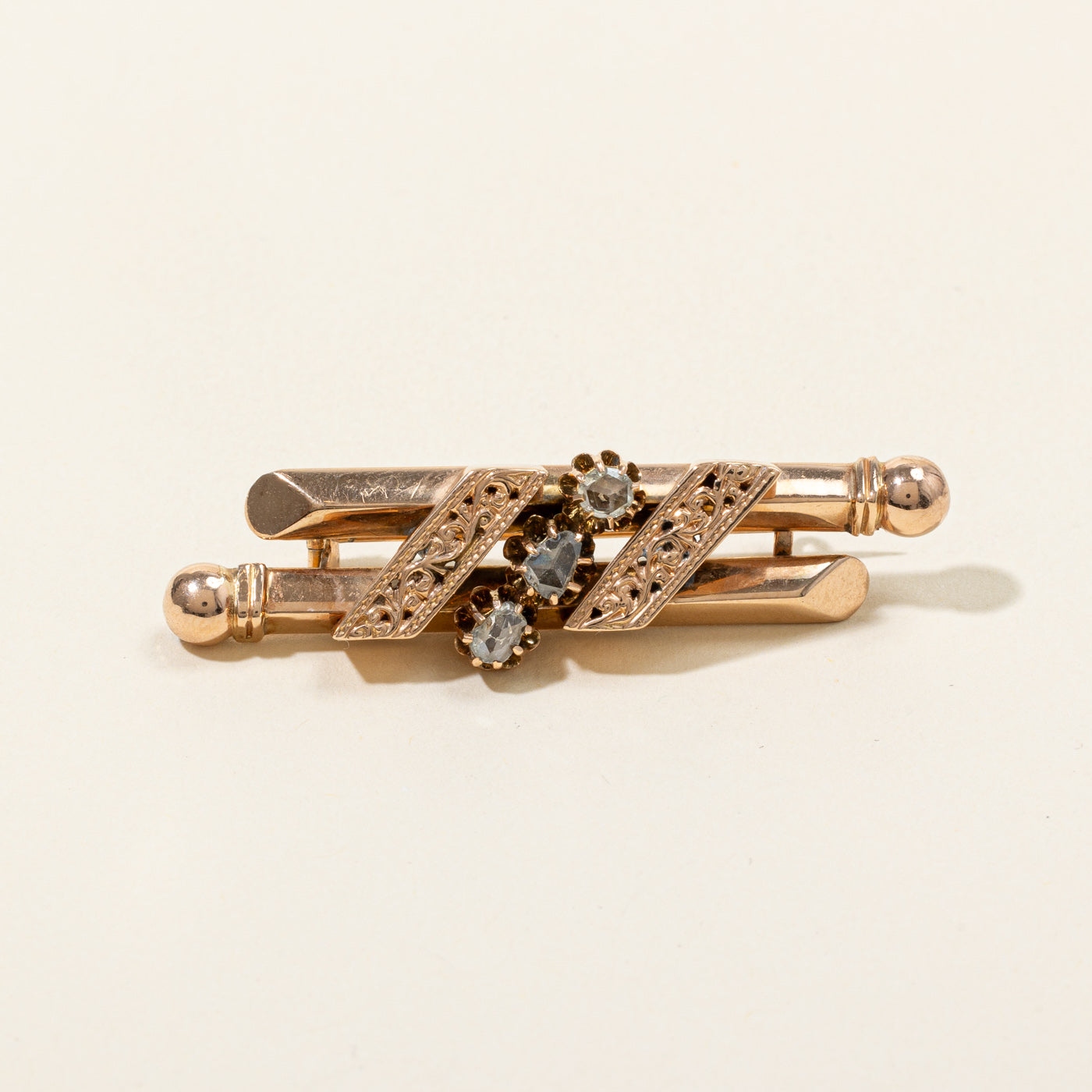 Rose Cut Diamond Brooch | 0.60ctw |