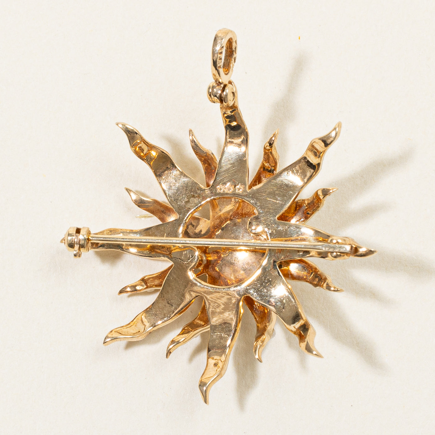 Seed Pearl Modified Brooch & Pendant