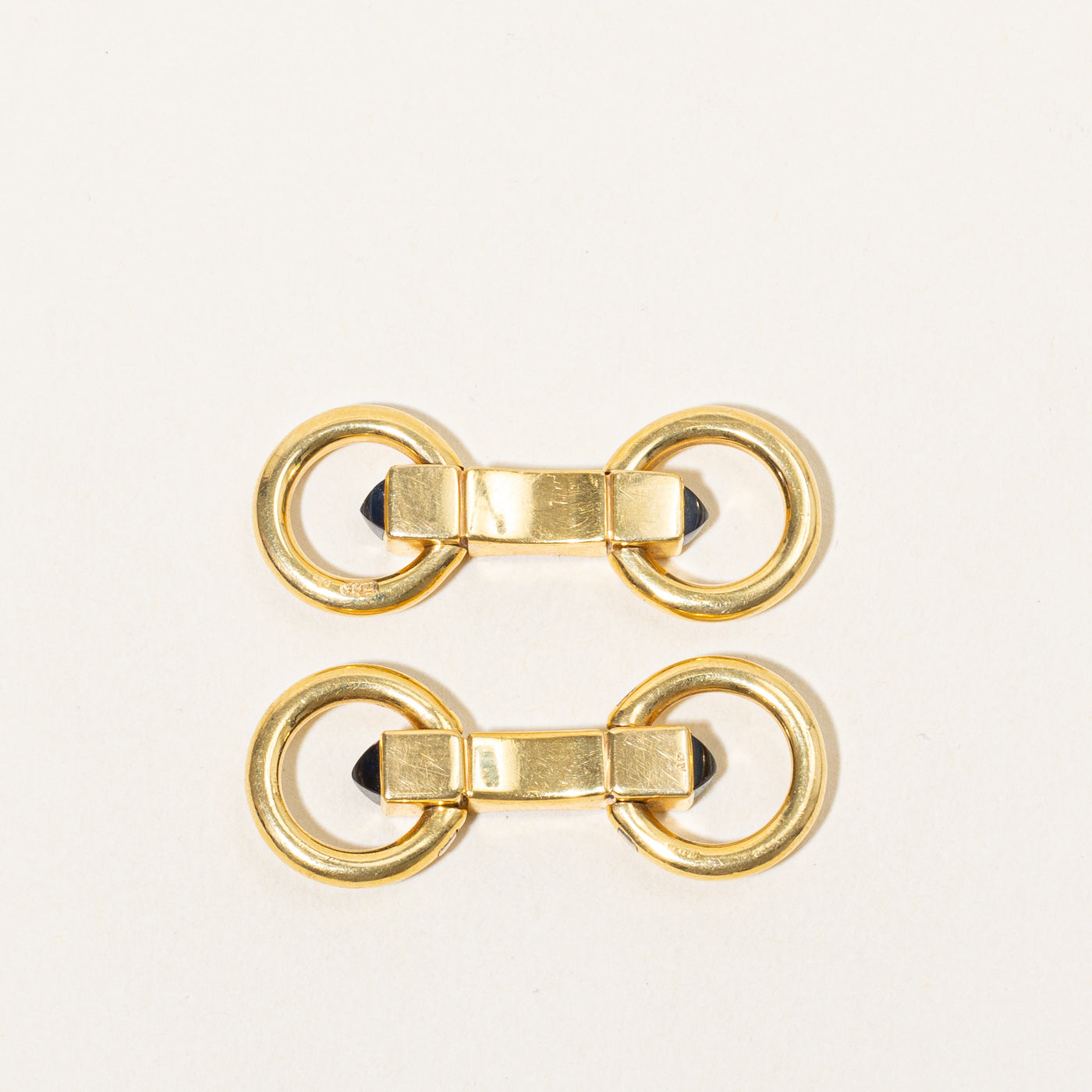 'Cartier' Vintage Sapphire Cufflinks | 1.00ctw |