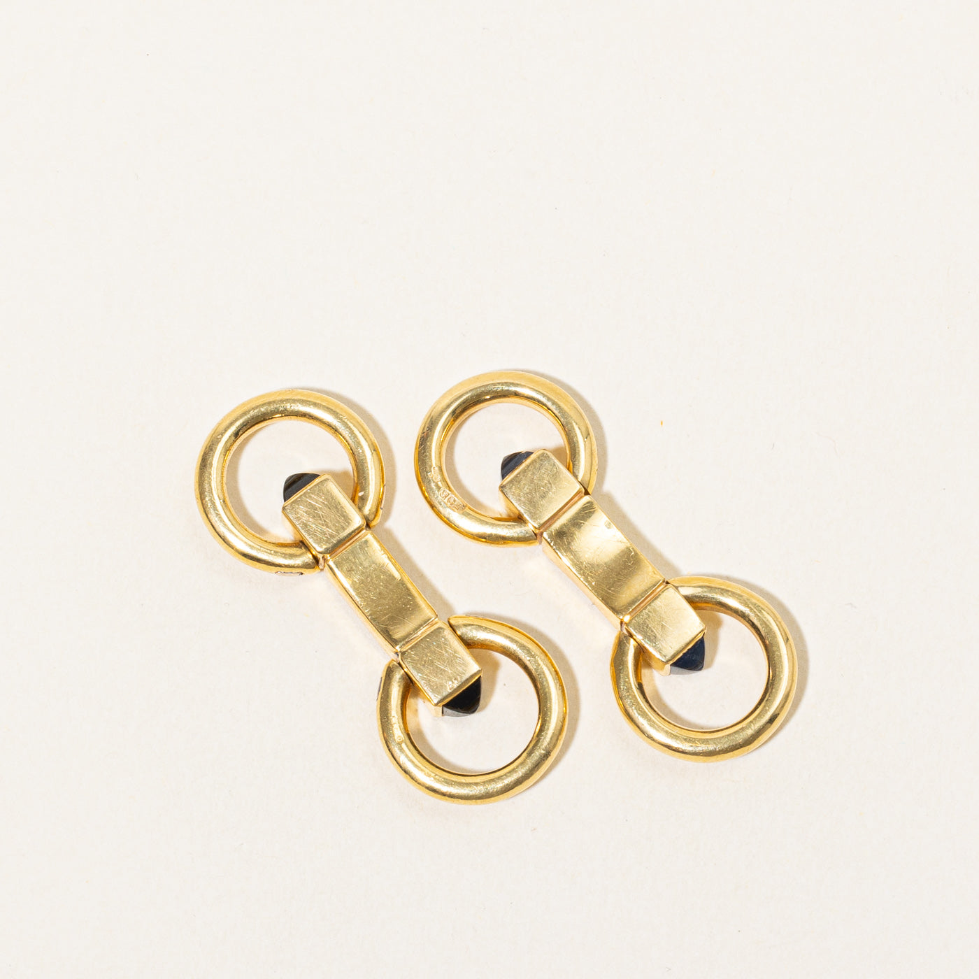 'Cartier' Vintage Sapphire Cufflinks | 1.00ctw |