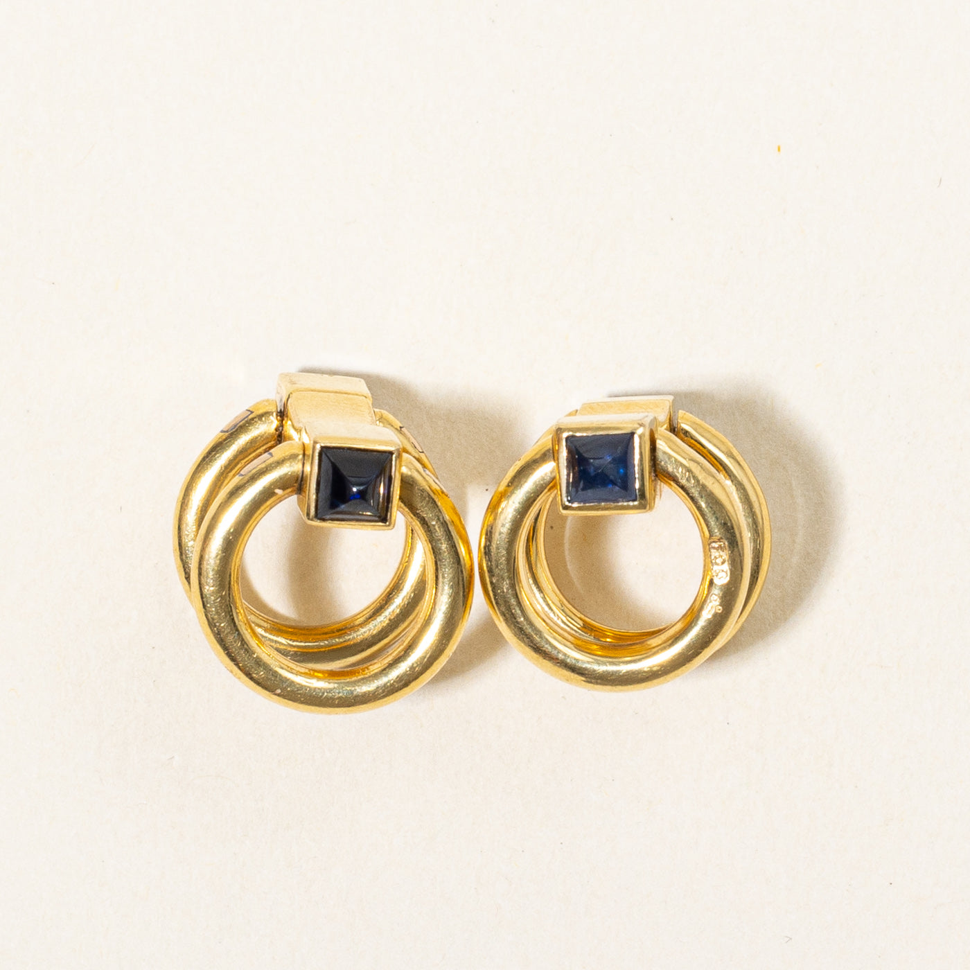 'Cartier' Vintage Sapphire Cufflinks | 1.00ctw |