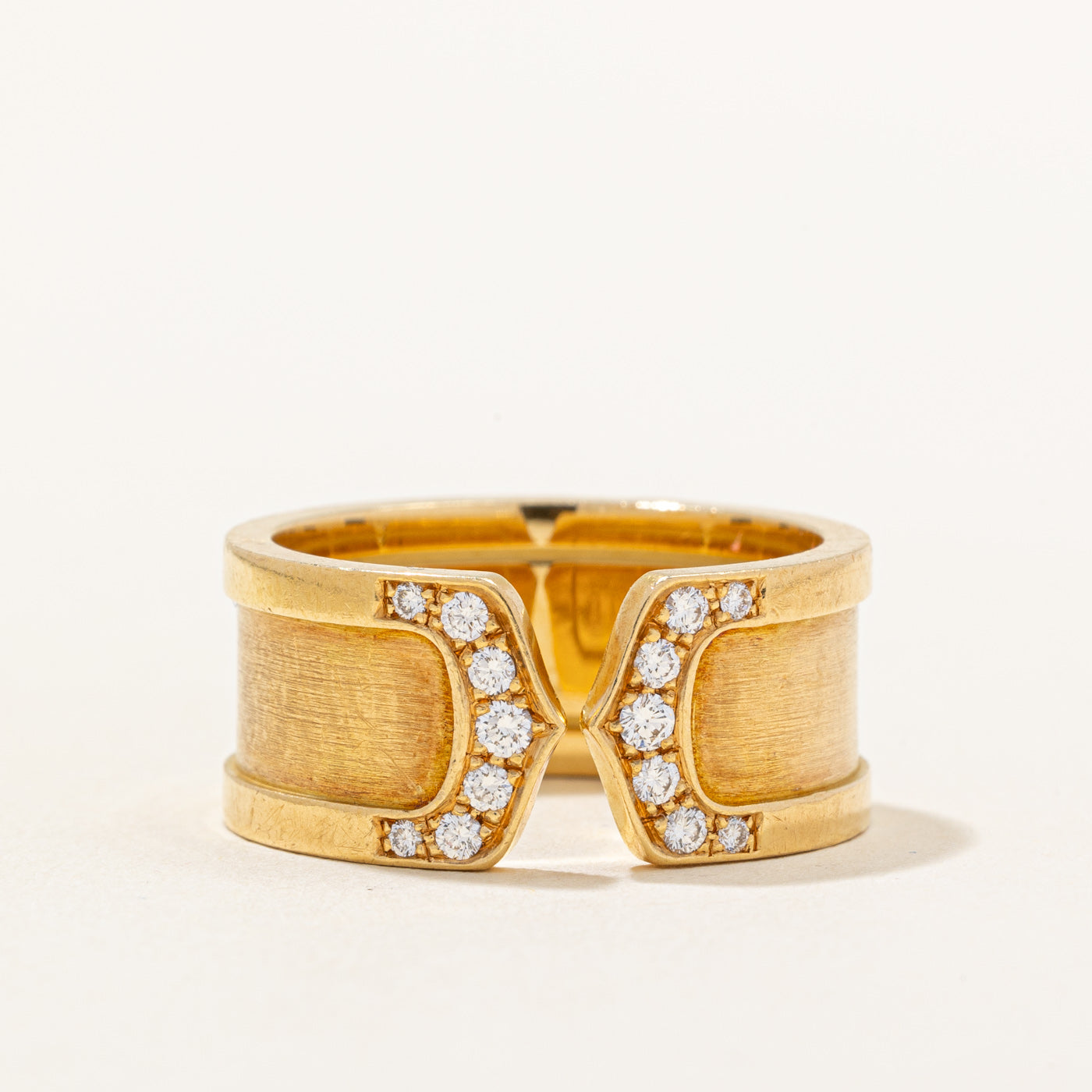 Cartier' Diamond Large C de Cartier Band | 0.16ctw | SZ 8.75 |