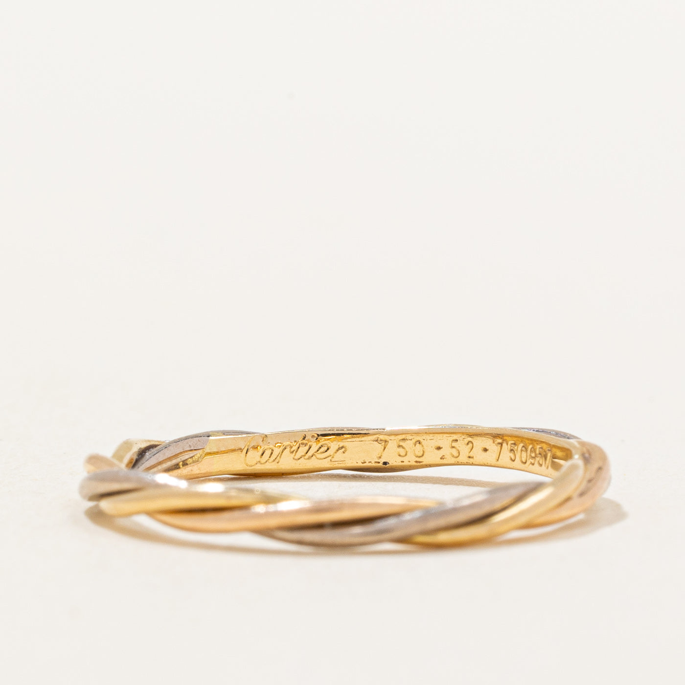 Bague torsadée « Cartier » en or 18 carats | Taille 6 |