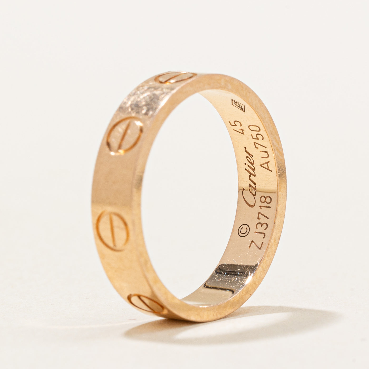 'Cartier' Love Ring, Small Model | SZ 3.25 |