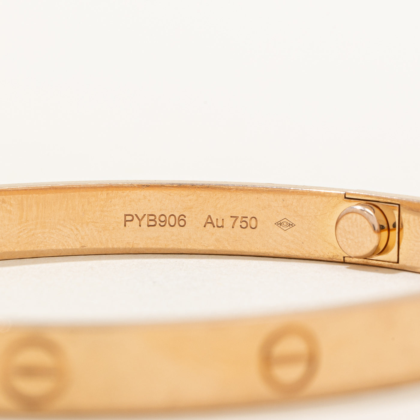 'Cartier' Love Bracelet, Rose Gold Classic Model | Cartier Size 20 |