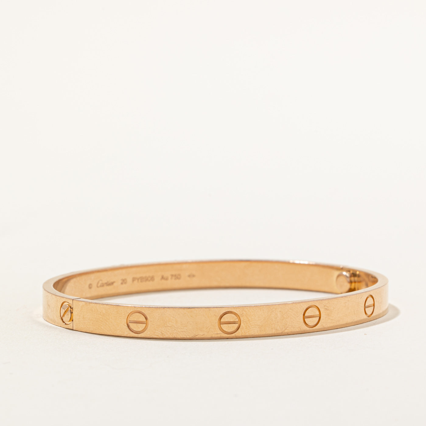 'Cartier' Love Bracelet, Rose Gold Classic Model | Cartier Size 20 |