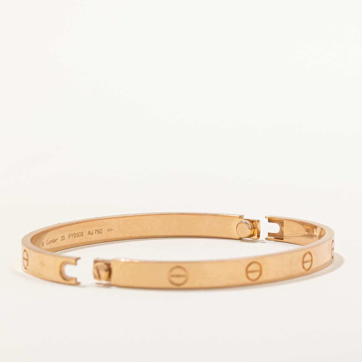 'Cartier' Love Bracelet, Rose Gold Classic Model | Cartier Size 20 |