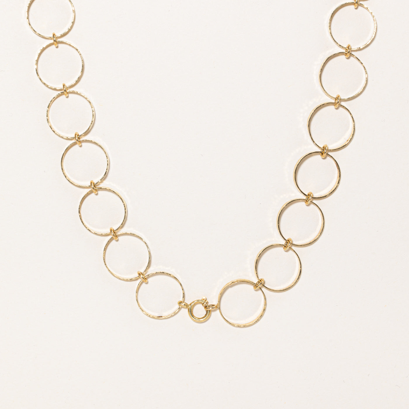 Collier à maillons circulaires en or jaune 18 carats Cavelti | 24 pouces |