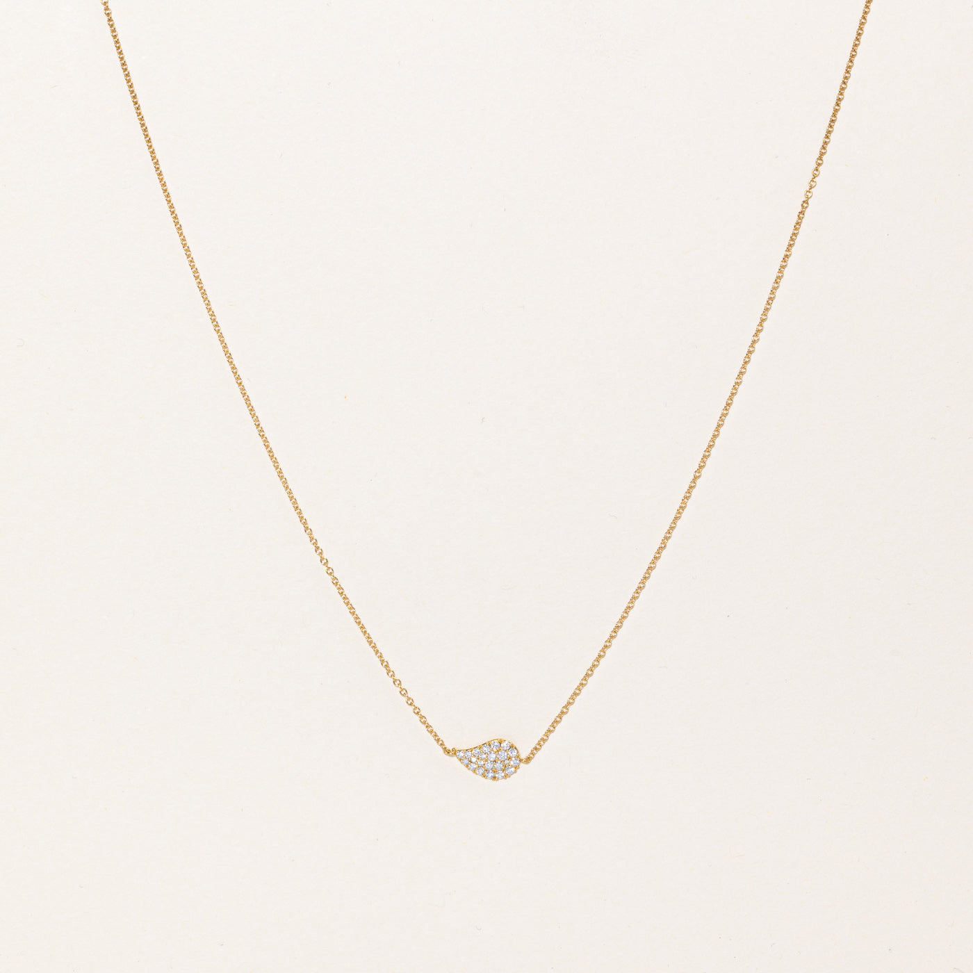 Collier pendentif en diamant Petale de Birks | 0,15 ct | 45,7 cm |