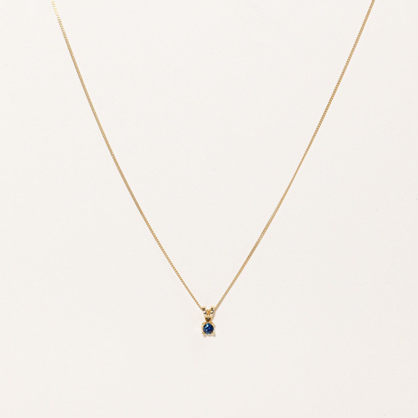 Birks' Sapphire Pendant & Necklace | 0.25ct | 18" |