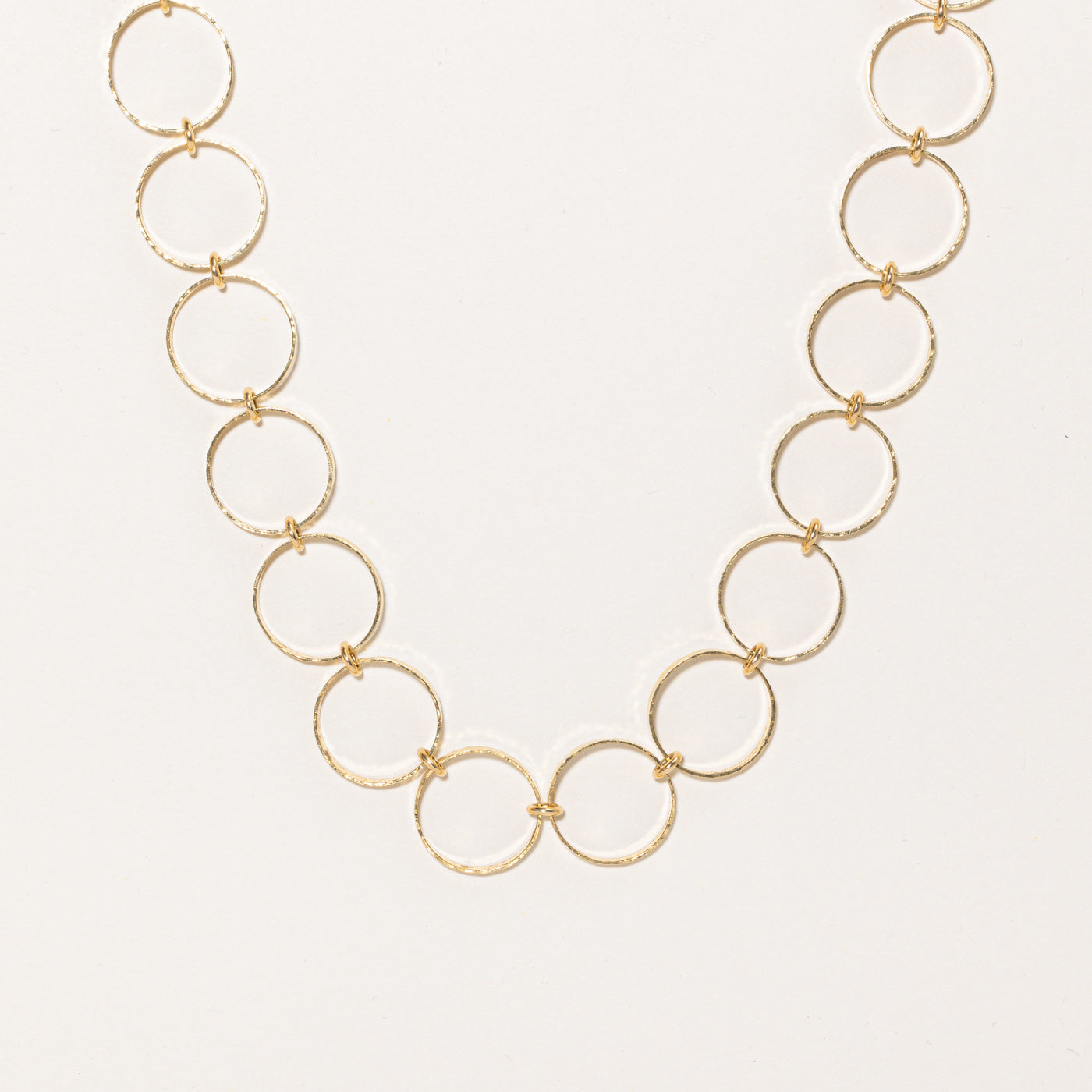 Collier à maillons circulaires en or jaune 18 carats Cavelti | 24 pouces |