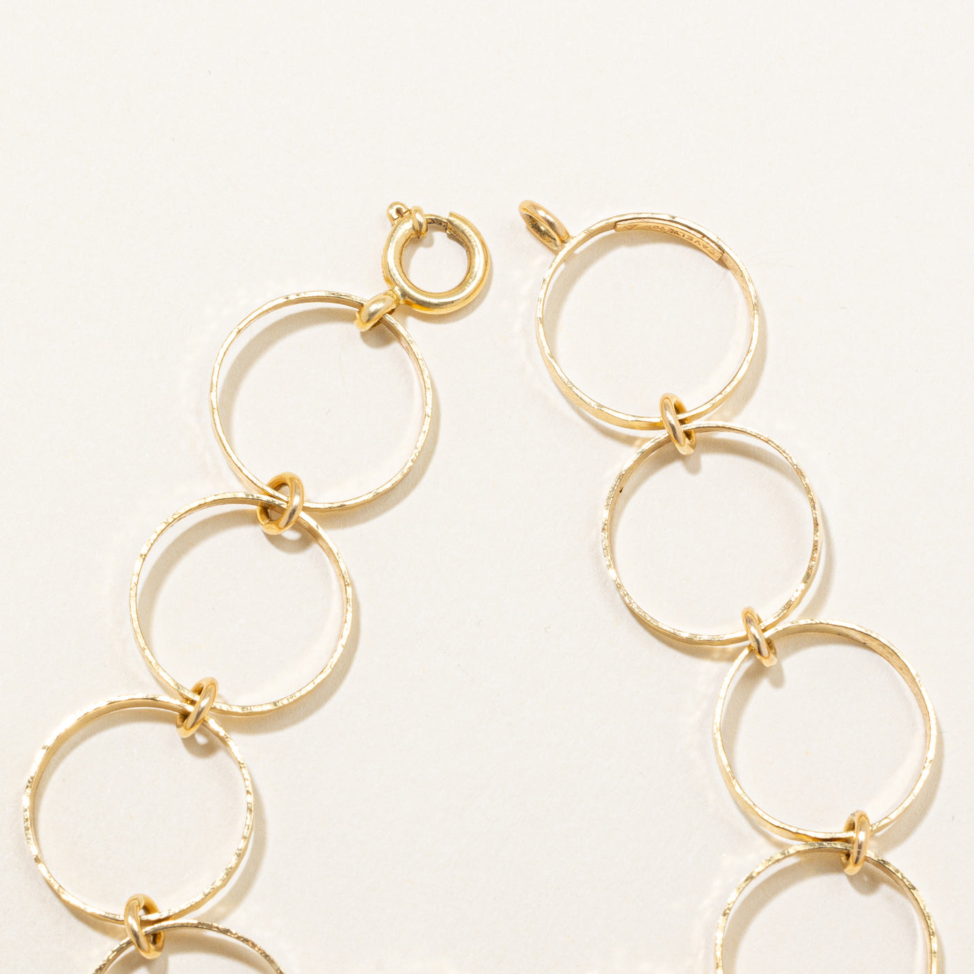 Bracelet à maillons ronds Cavelti' en or 18 carats | 7 pouces |