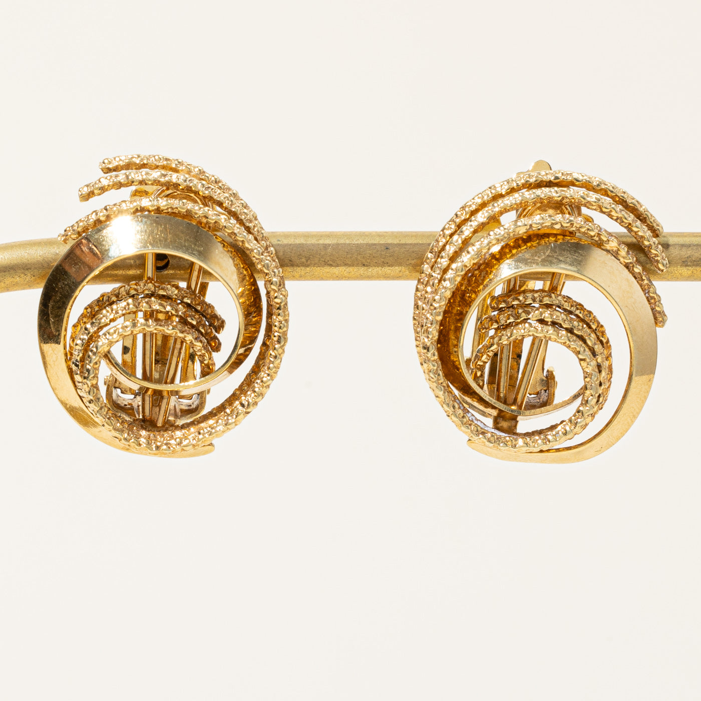 Birks' German 14k Yellow Gold Clip On Earrings